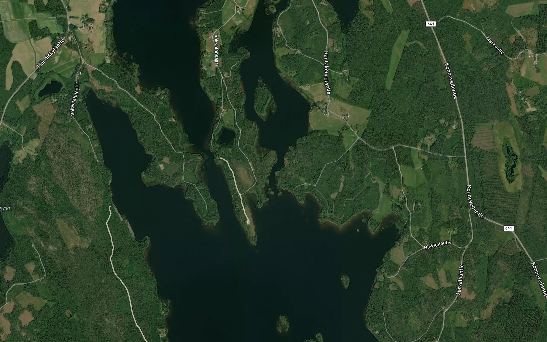 Satellite map of the Luojinsalmi