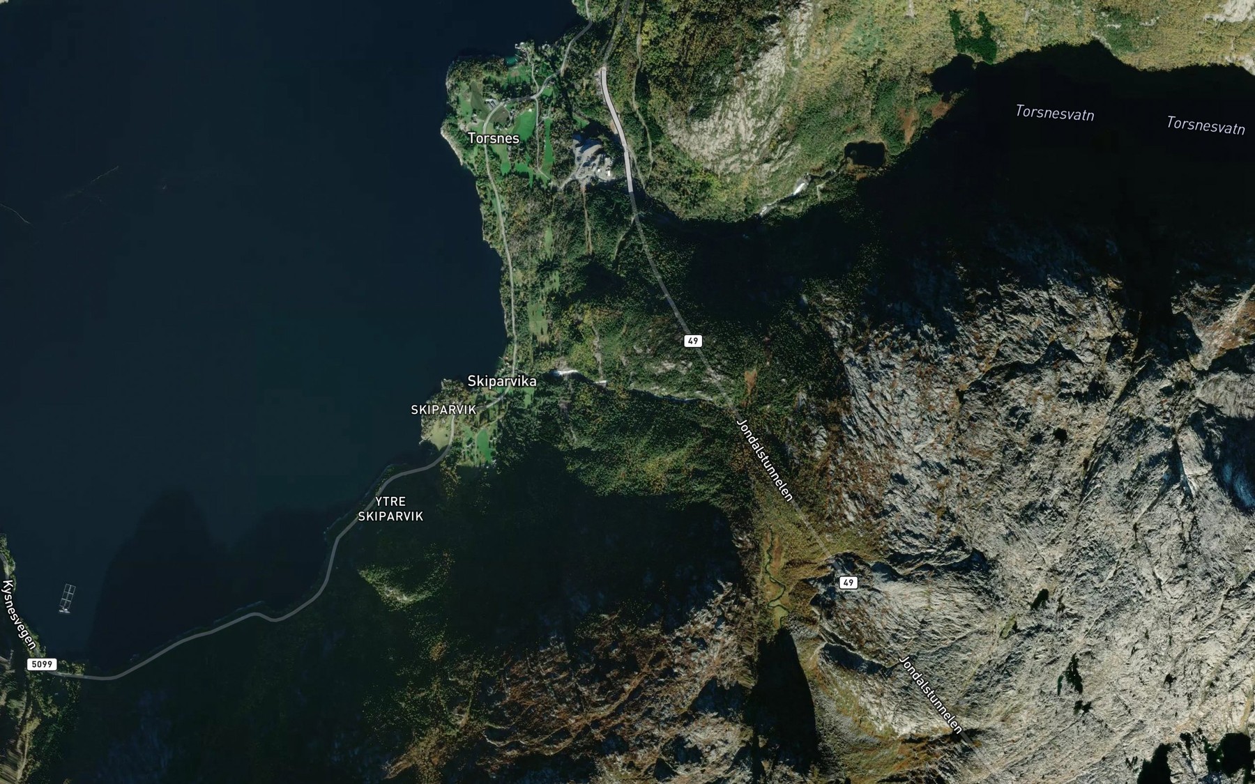 Satellite map of the Stampelva