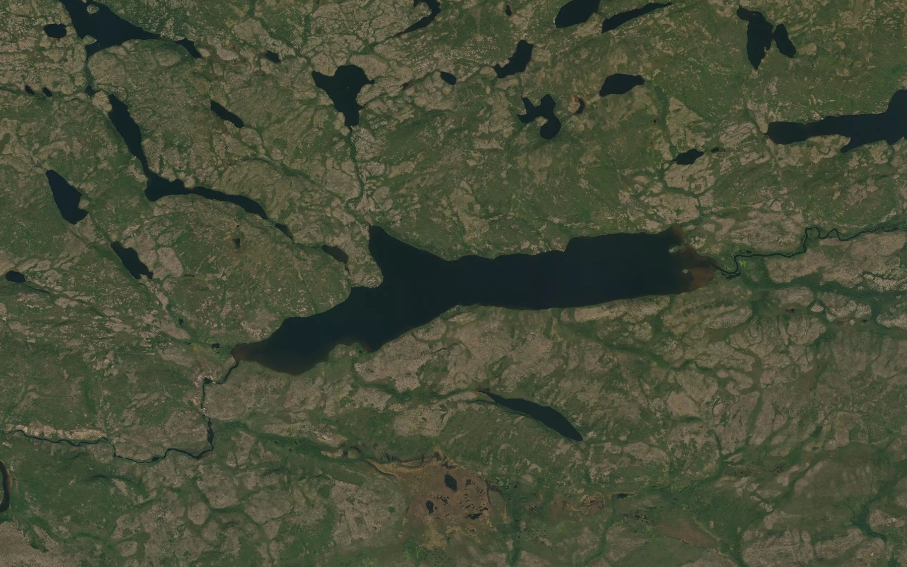 Satellite map of the Lac Waschiskamau