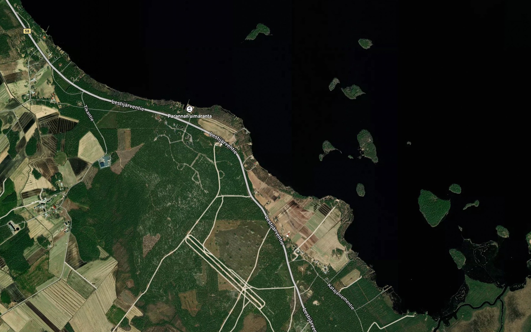 Satellite map of the Tuikanhinkalo