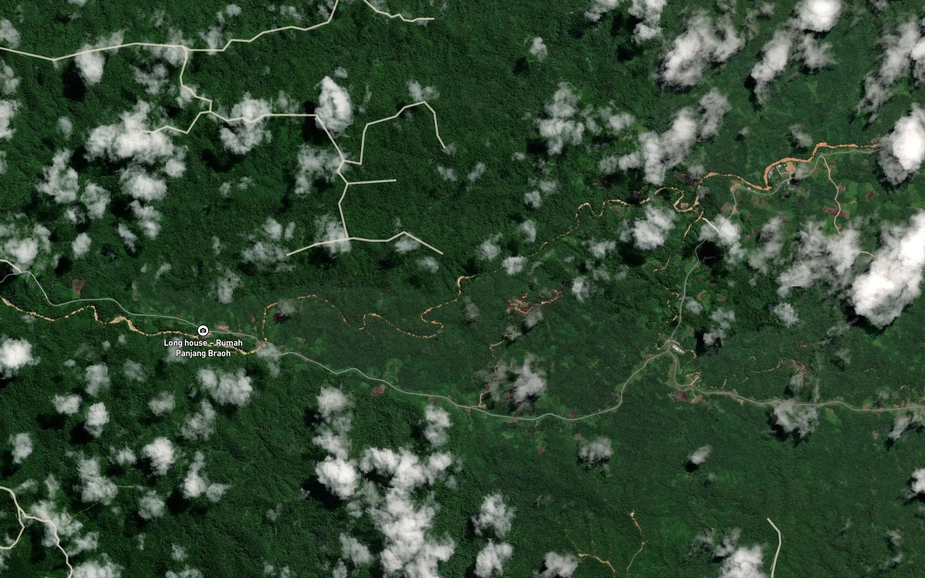 Satellite map of the Sungai Sesawa