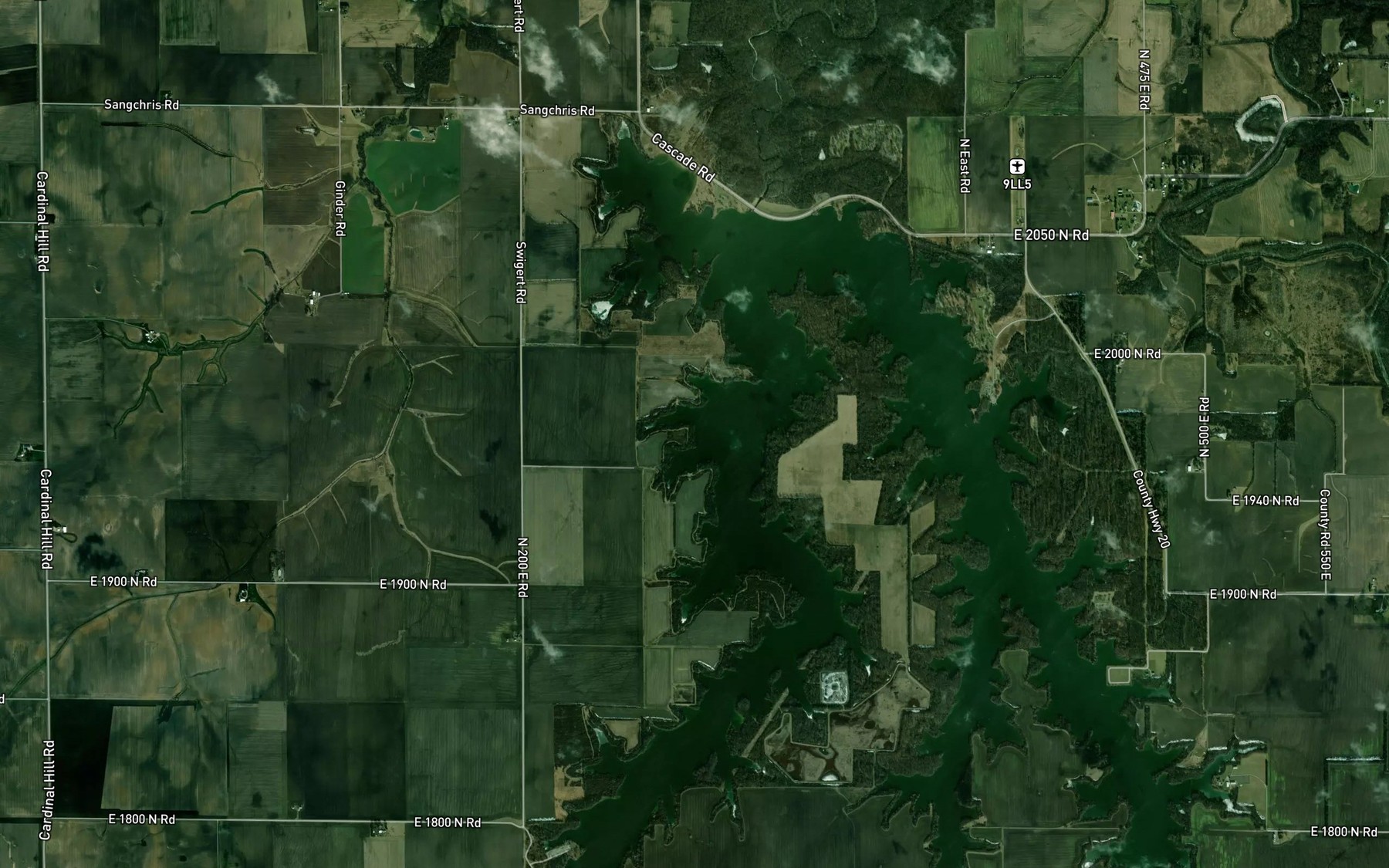 Satellite map of the Spot 4