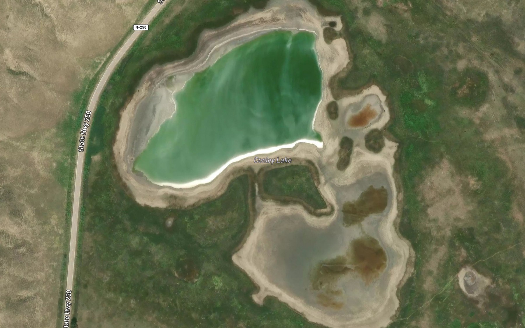Satellite map of the Conley Lake