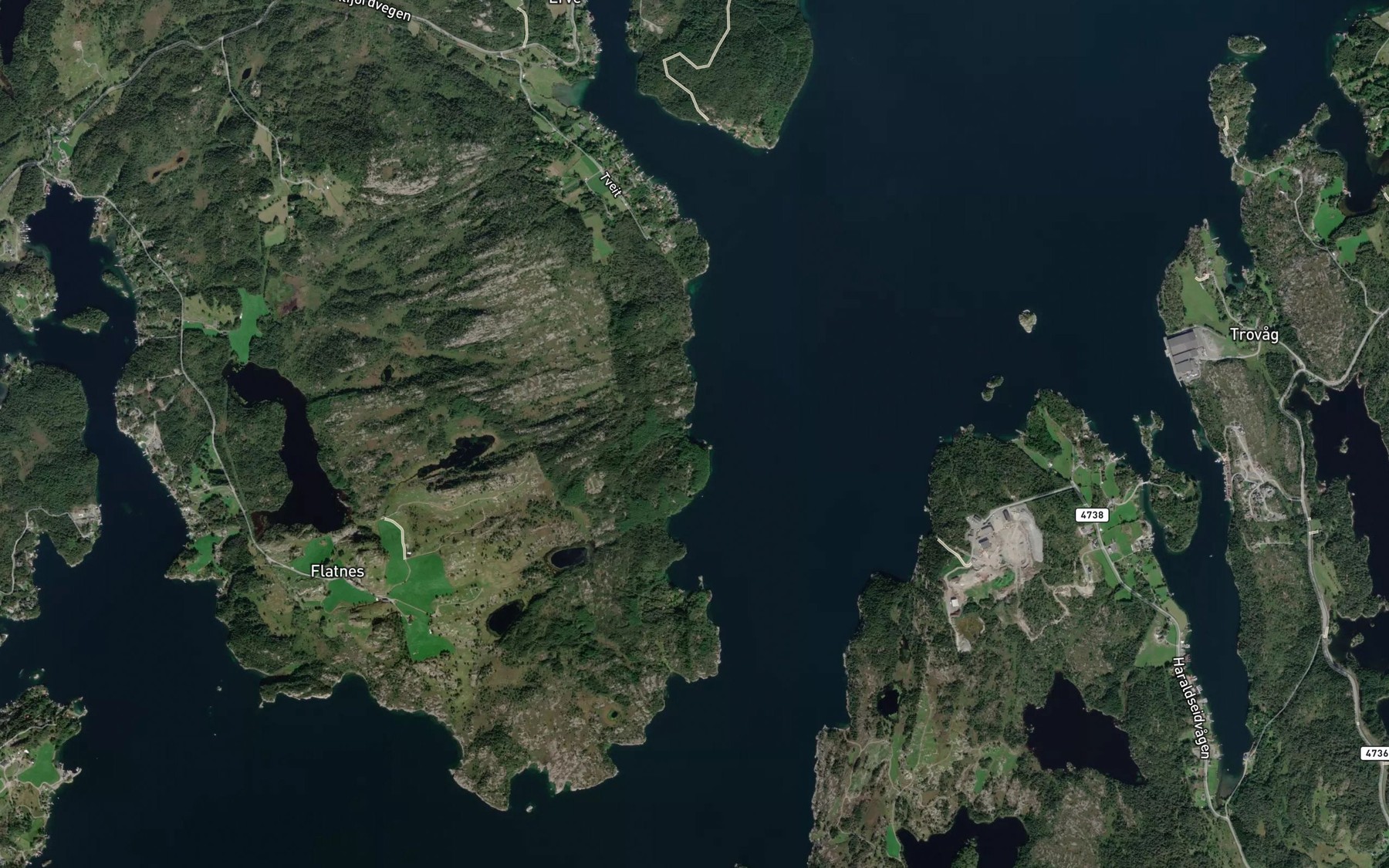 Satellite map of the Skoganesvik