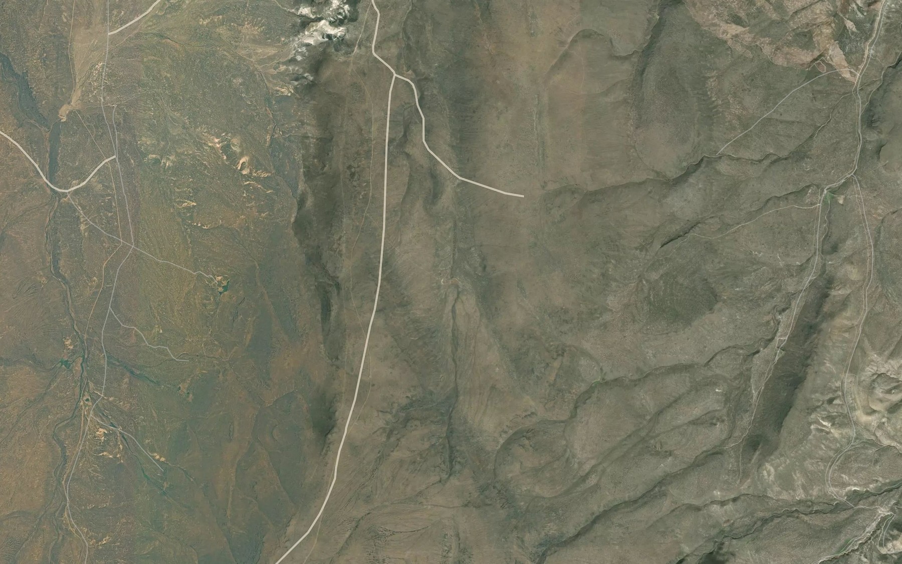 Satellite map of the Hog Leg Reservoir