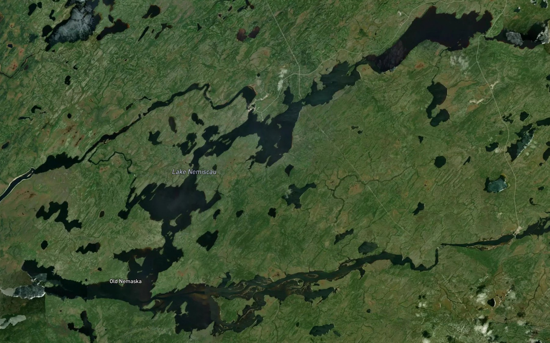 Satellite map of the Lac Nemiscau