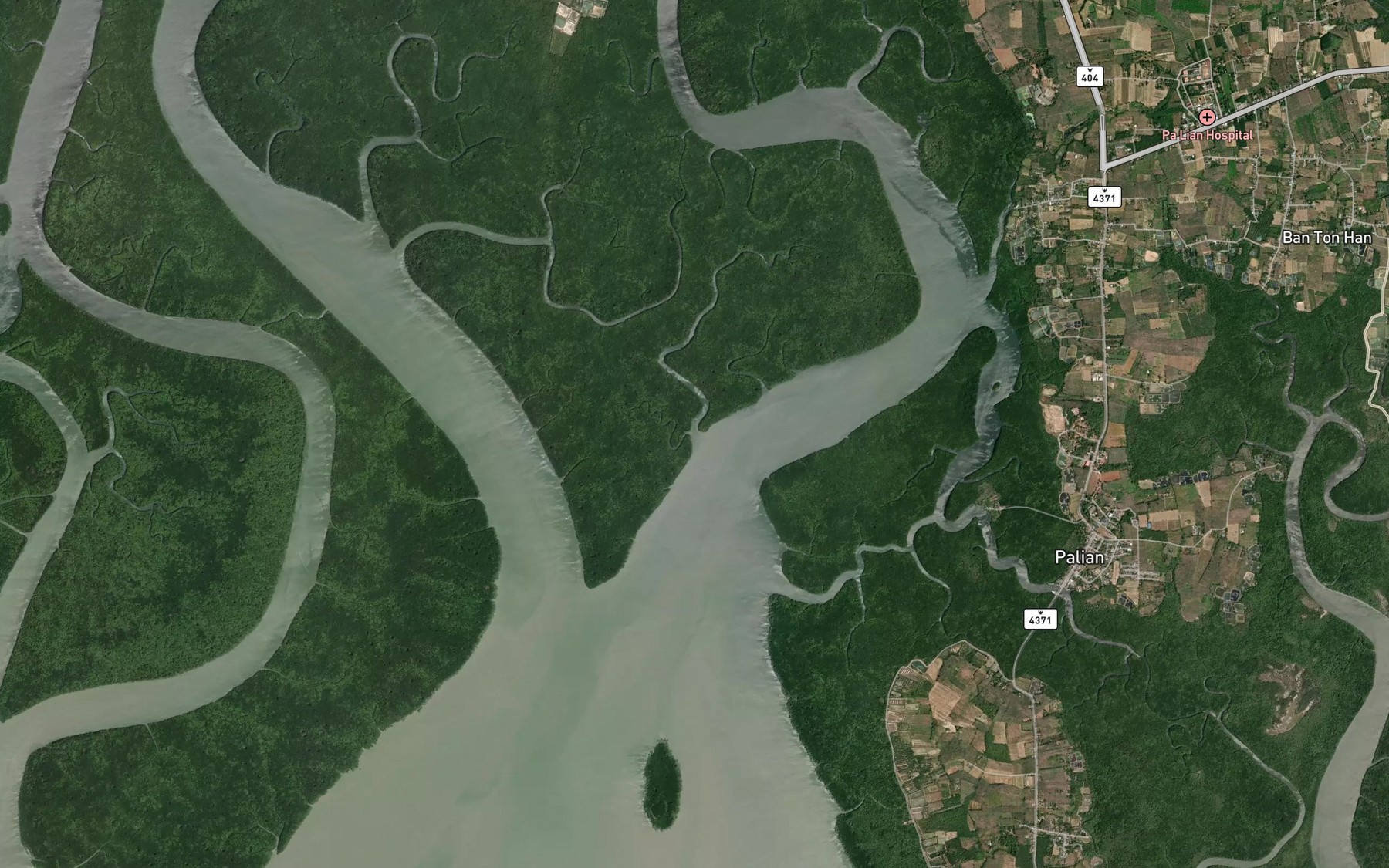 Satellite map of the Khlong To Beb
