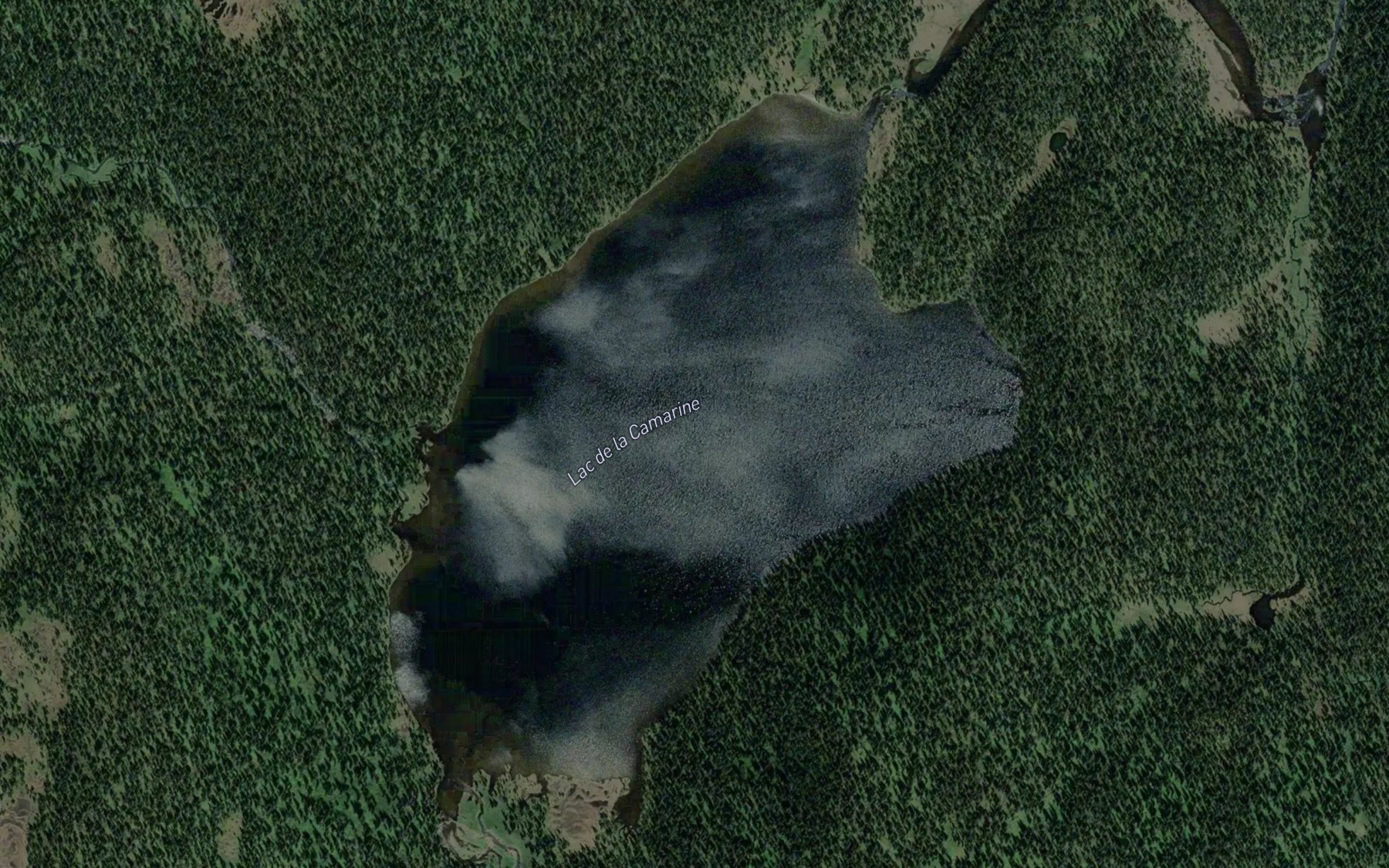 Satellite map of the Lac de la Camarine