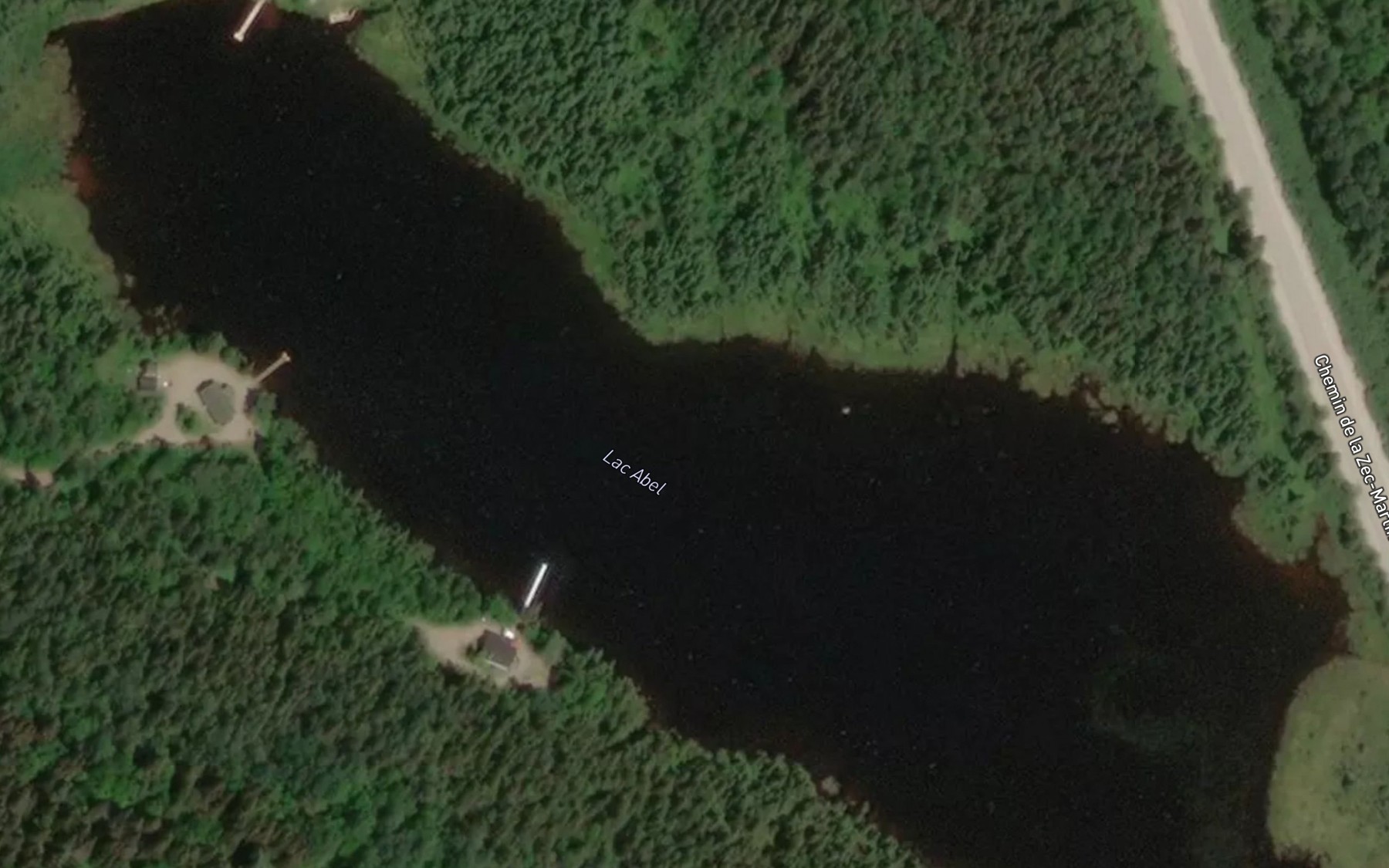 Satellite map of the Lac Abel