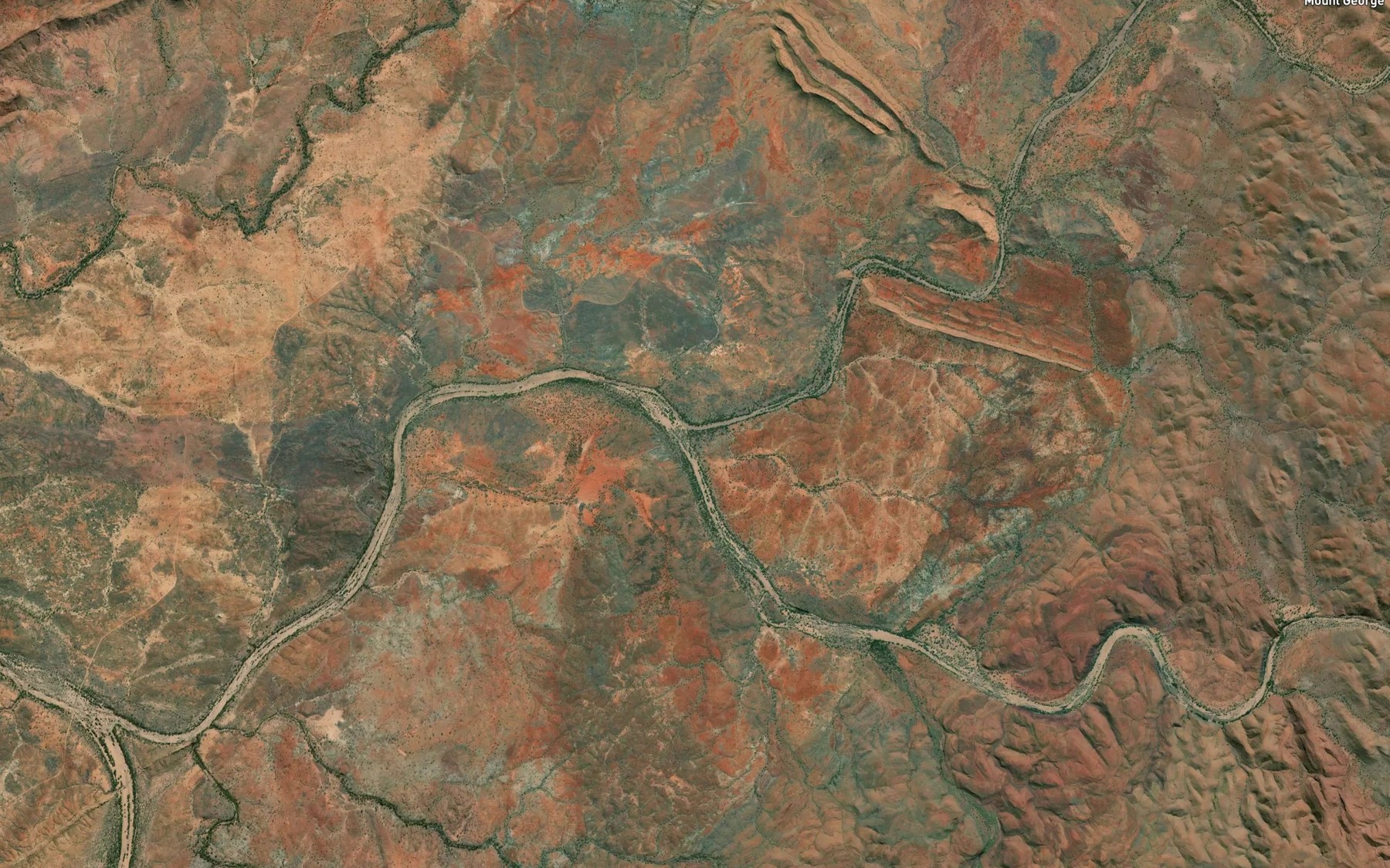 Satellite map of the Dead Horse Creek