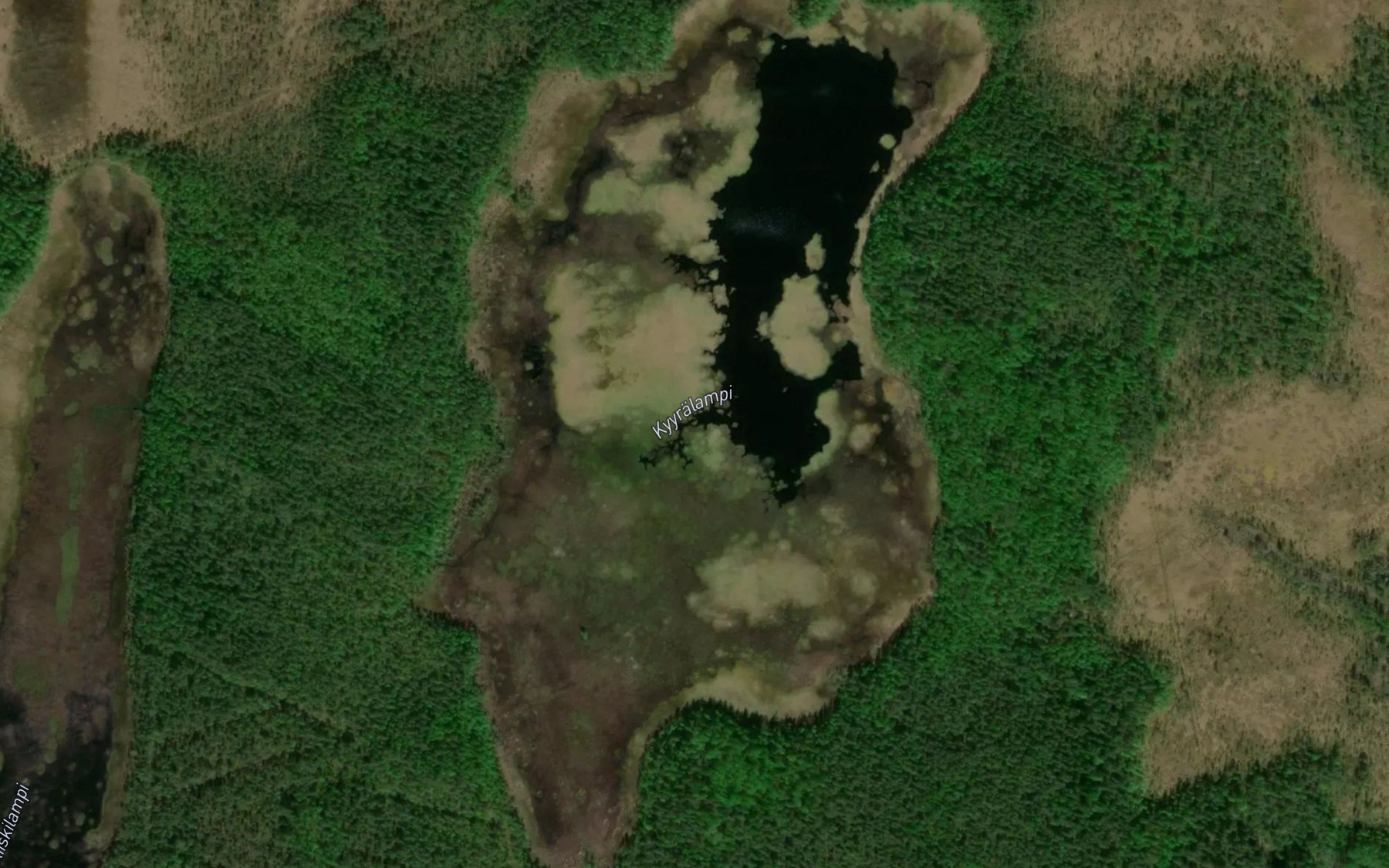 Satellite map of the Kyyralampi