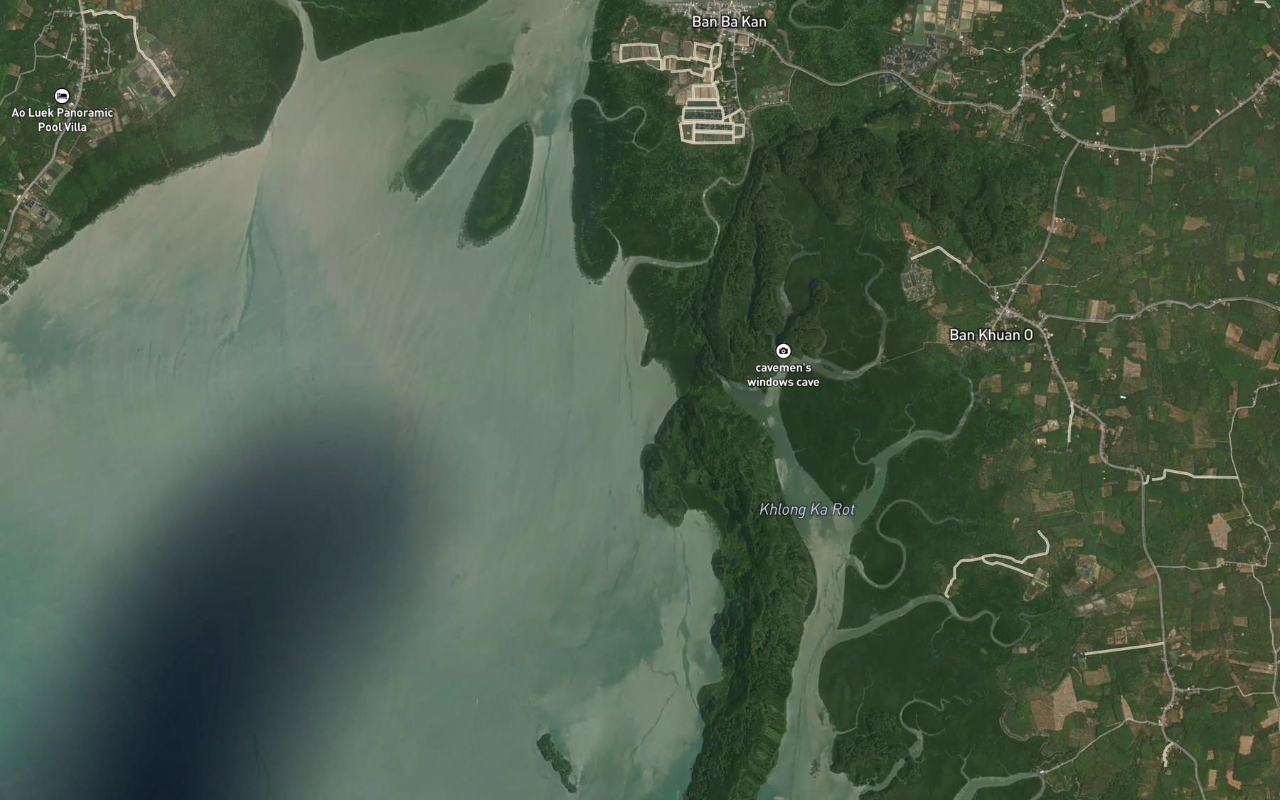 Satellite map of the Ao Nuea