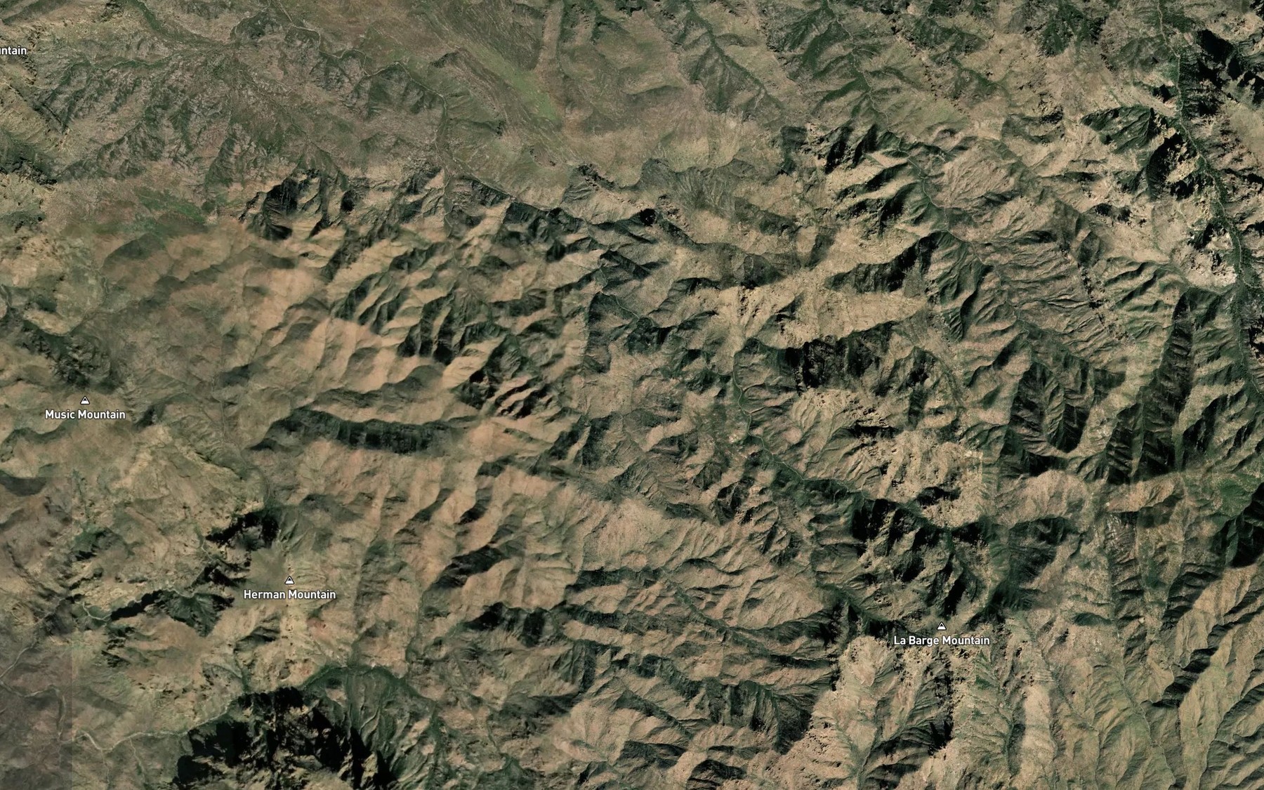 Satellite map of the Miller Spring