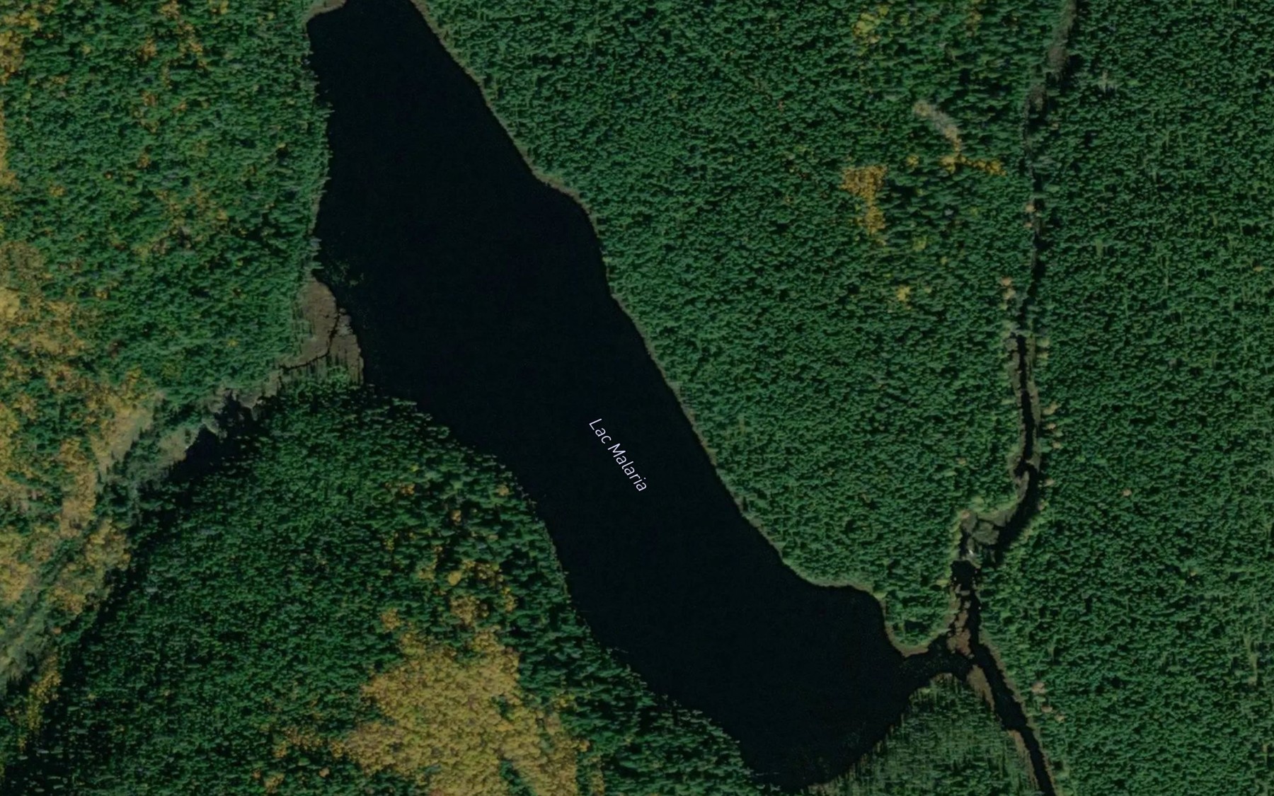Satellite map of the Lac Malaria