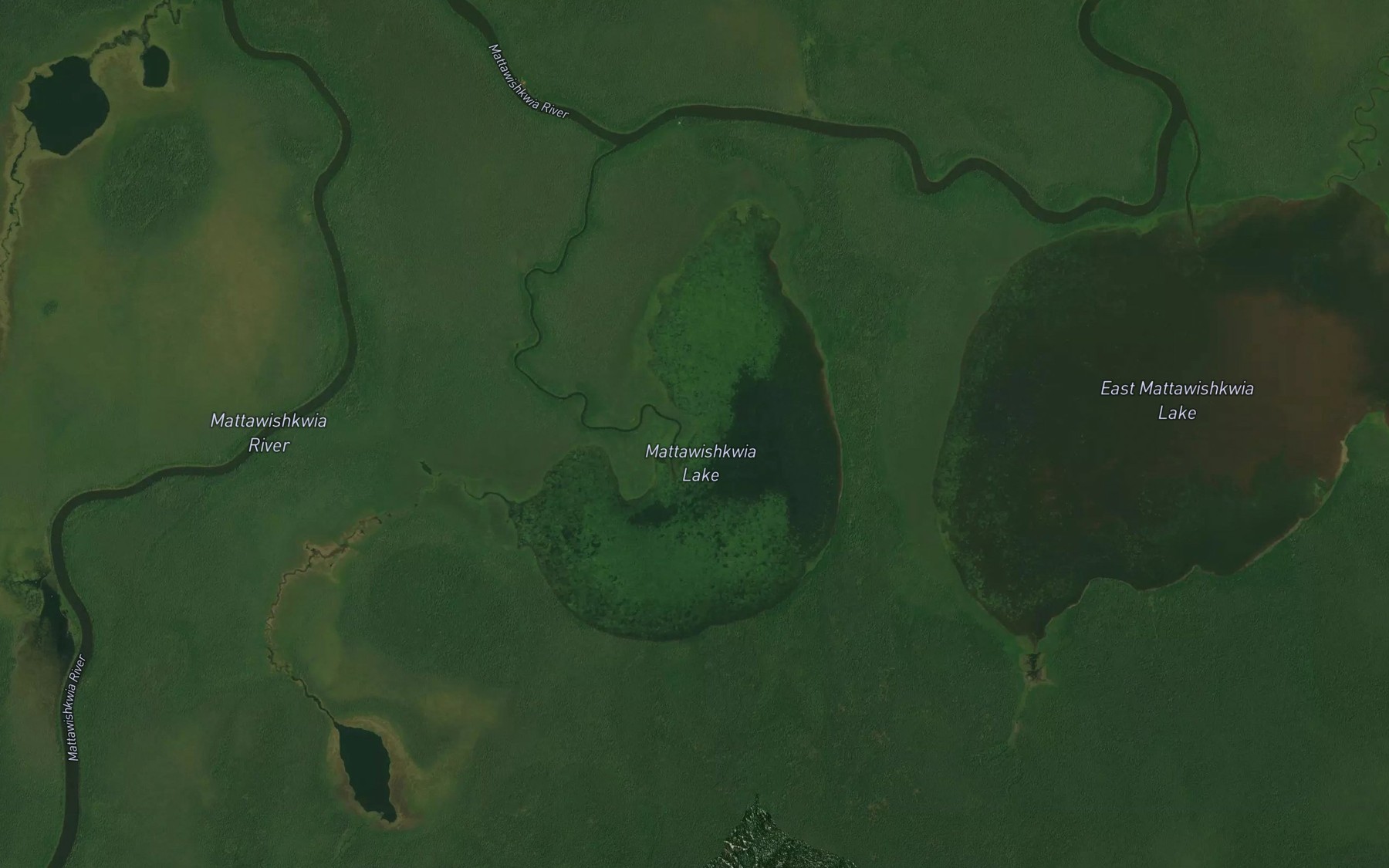 Satellite map of the Mattawishkwia Lake
