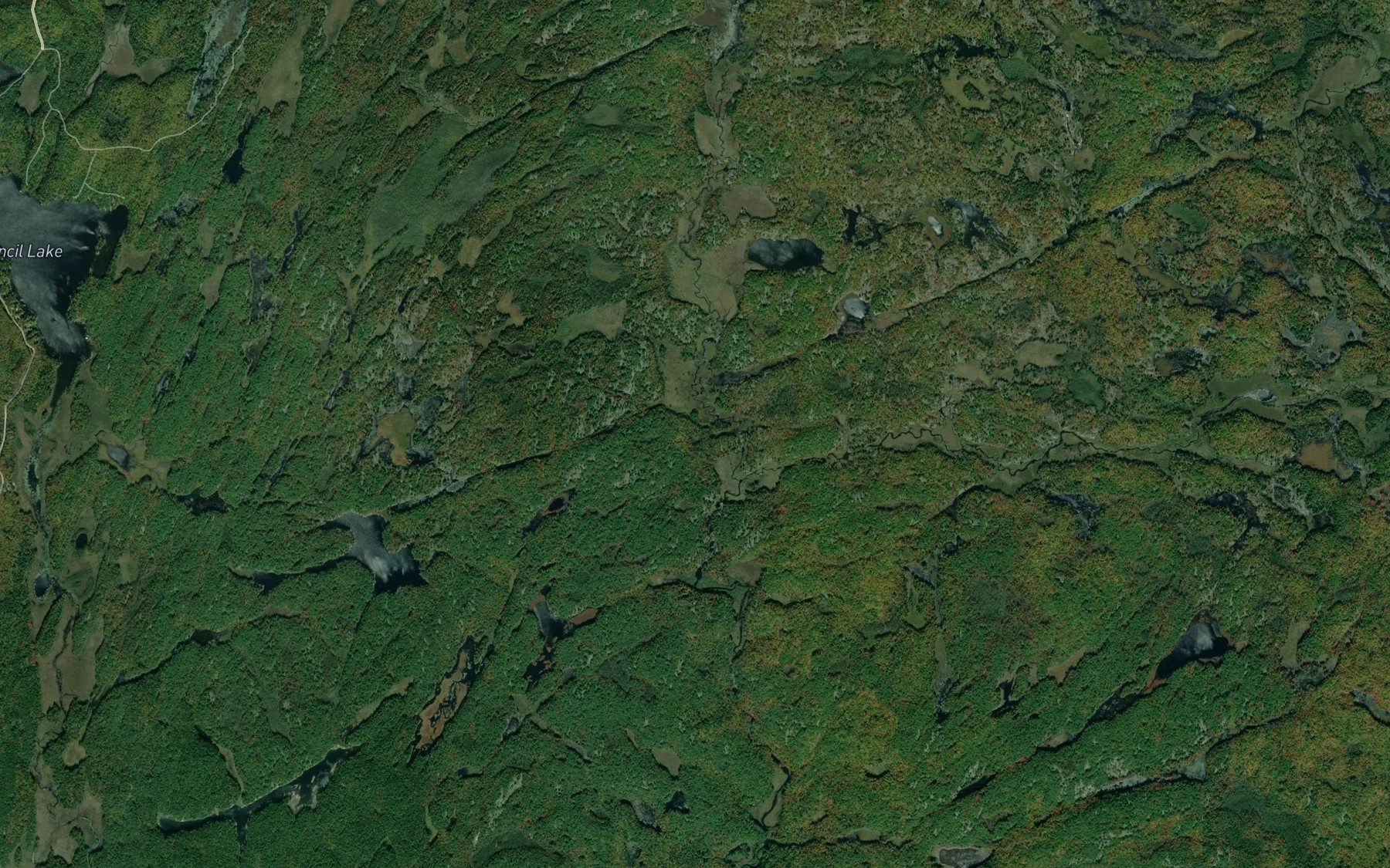 Satellite map of the East Stony Creek