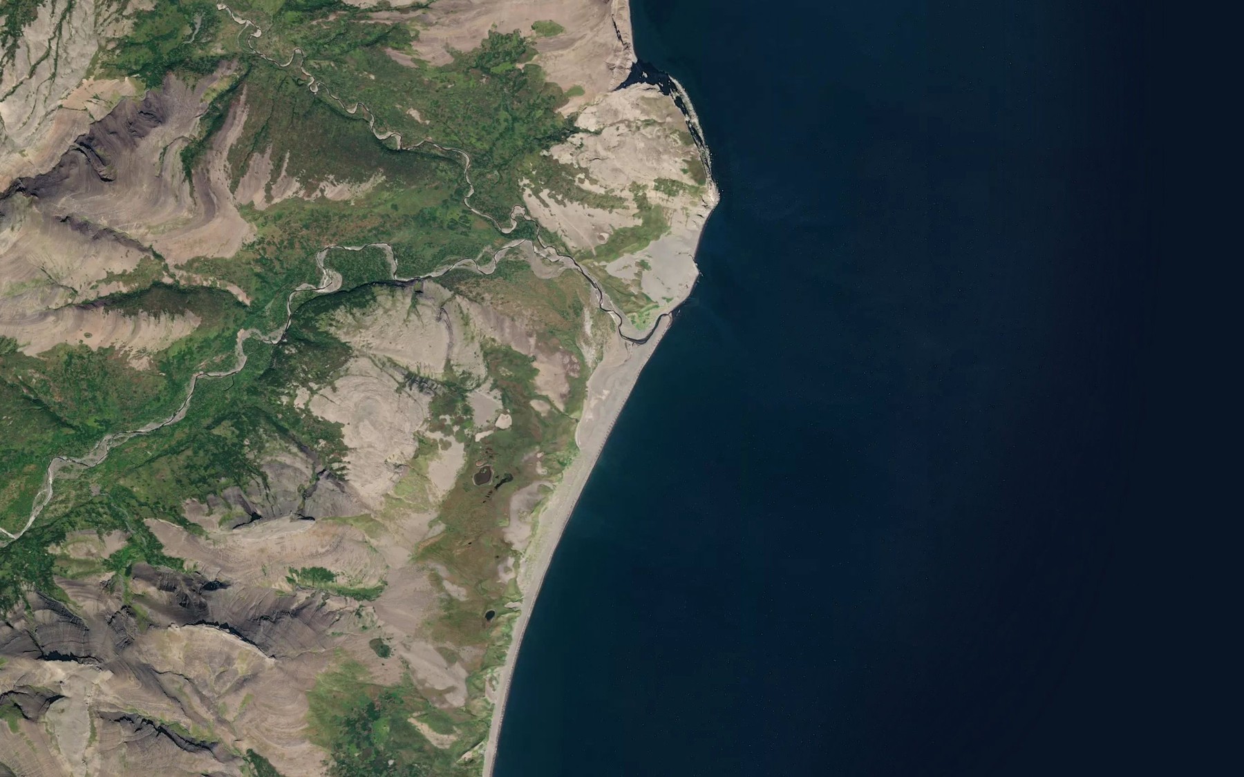 Satellite map of the Teresa Creek