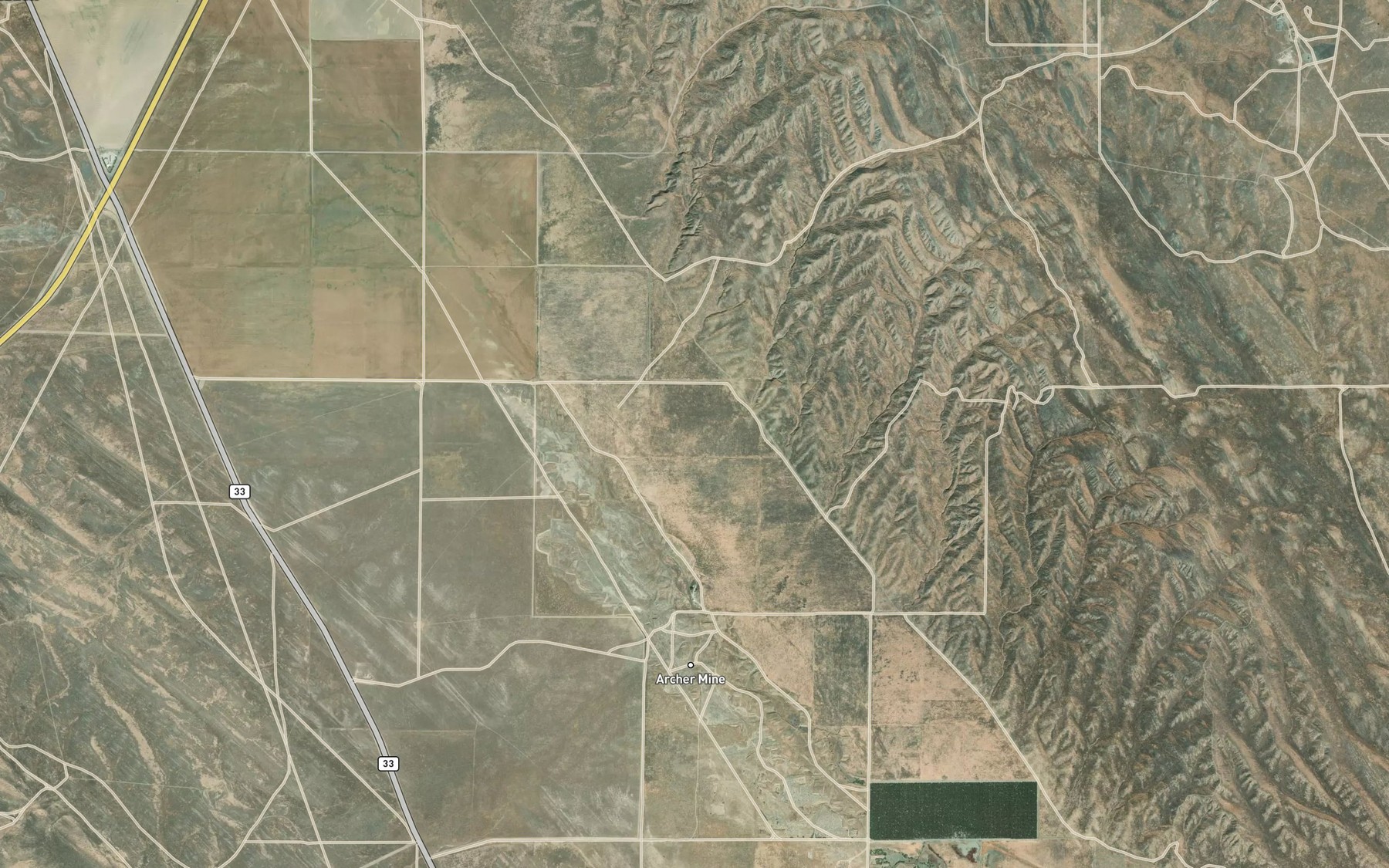 Satellite map of the Arroyo Menudo