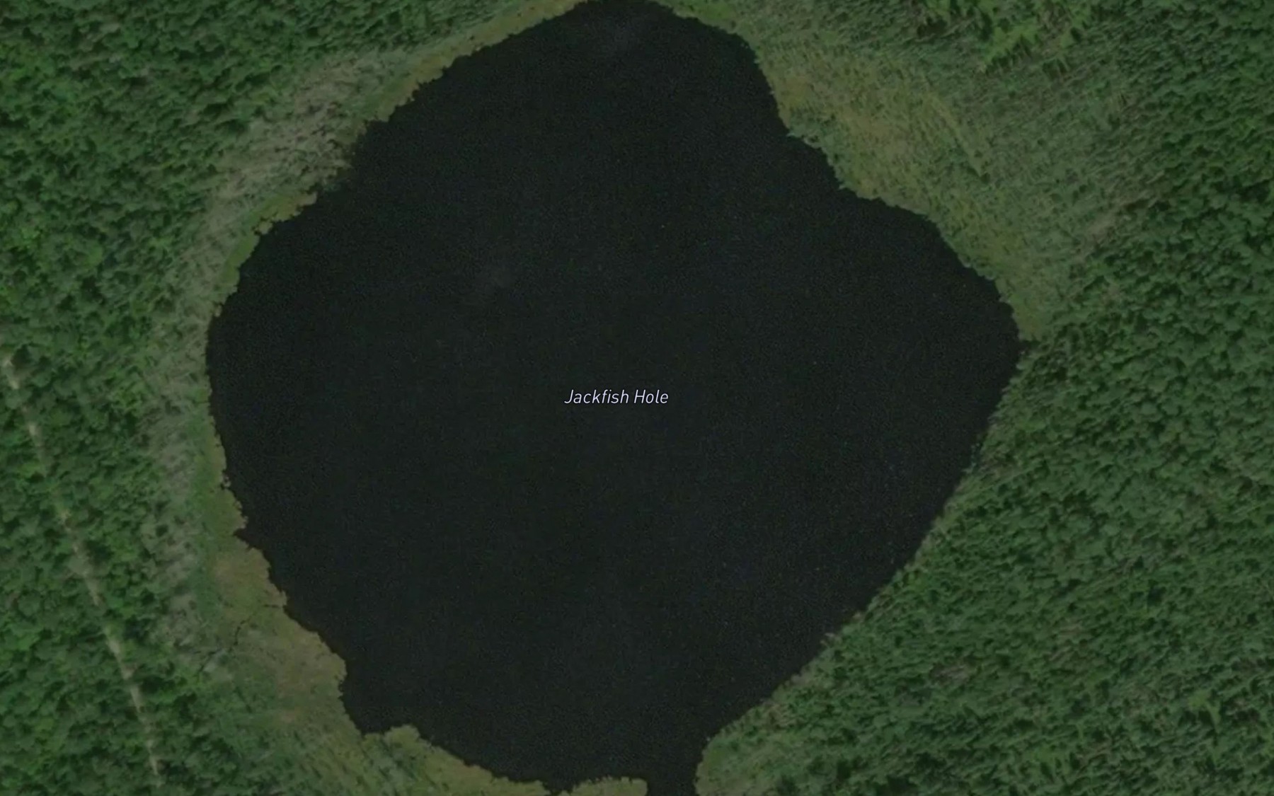 Satellite map of the Jackfish Hole