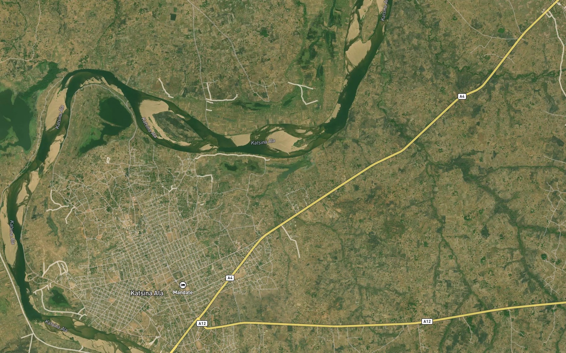 Satellite map of the Gasima