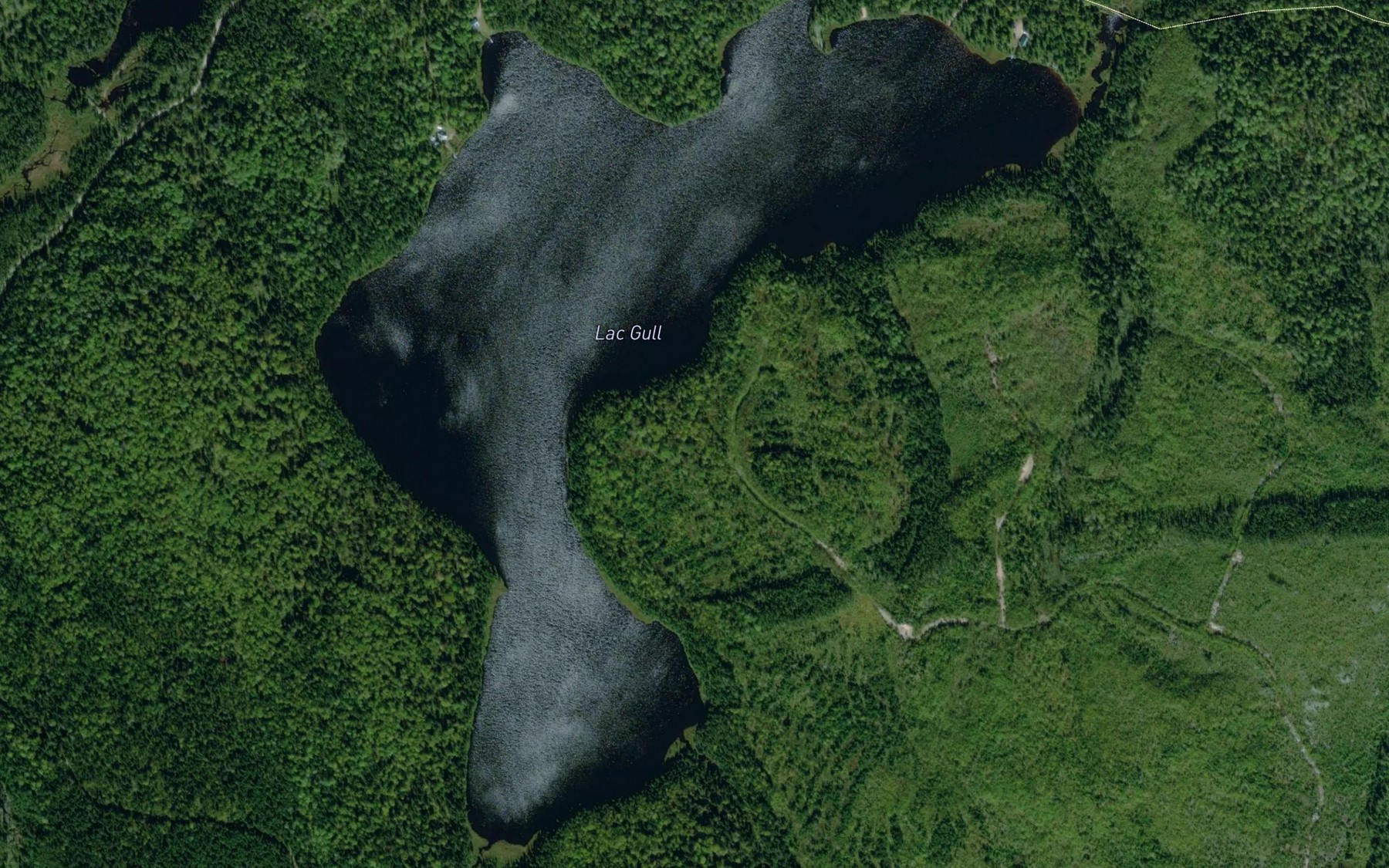 Satellite map of the Lac Gull