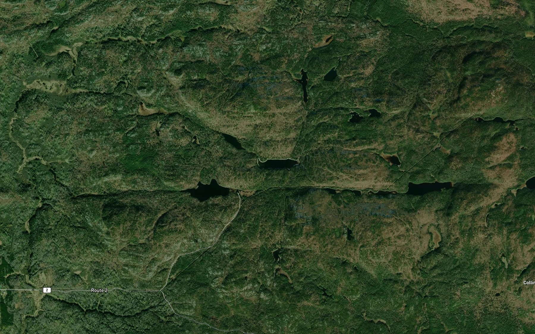 Satellite map of the Lac Calant