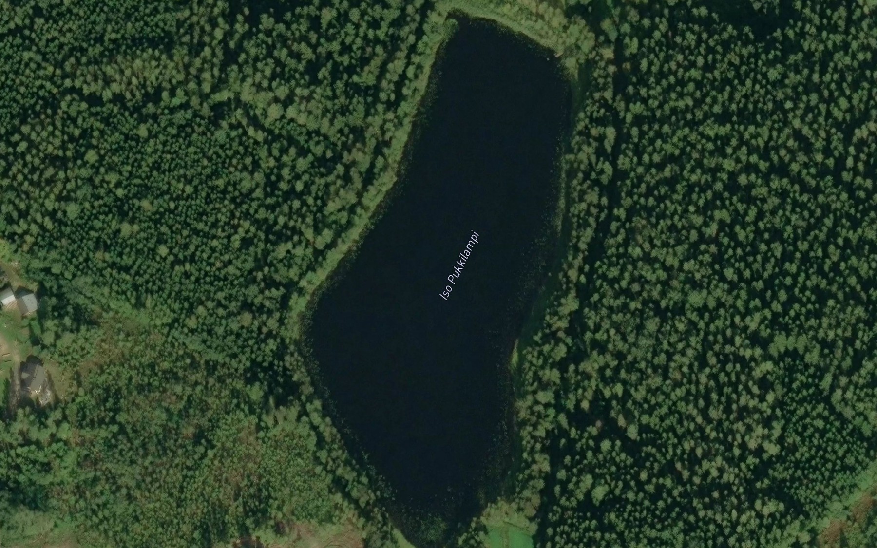 Satellite map of the Iso Pukkilampi
