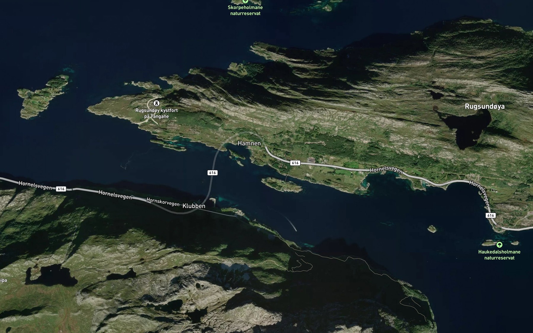 Satellite map of the Gardvika
