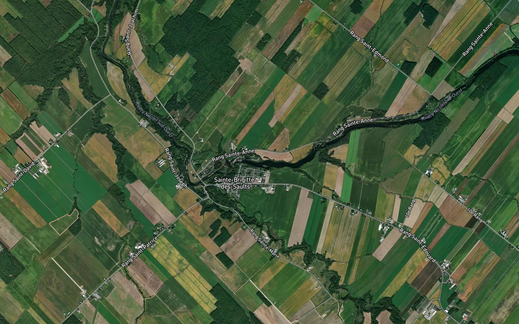 Satellite map of the Ruisseau Benoit-Girard