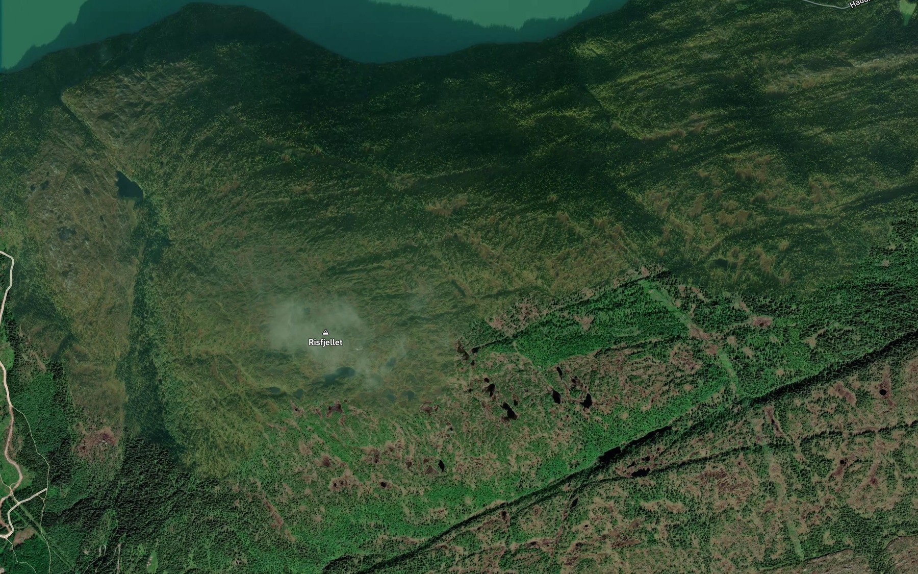 Satellite map of the Nordtjonna