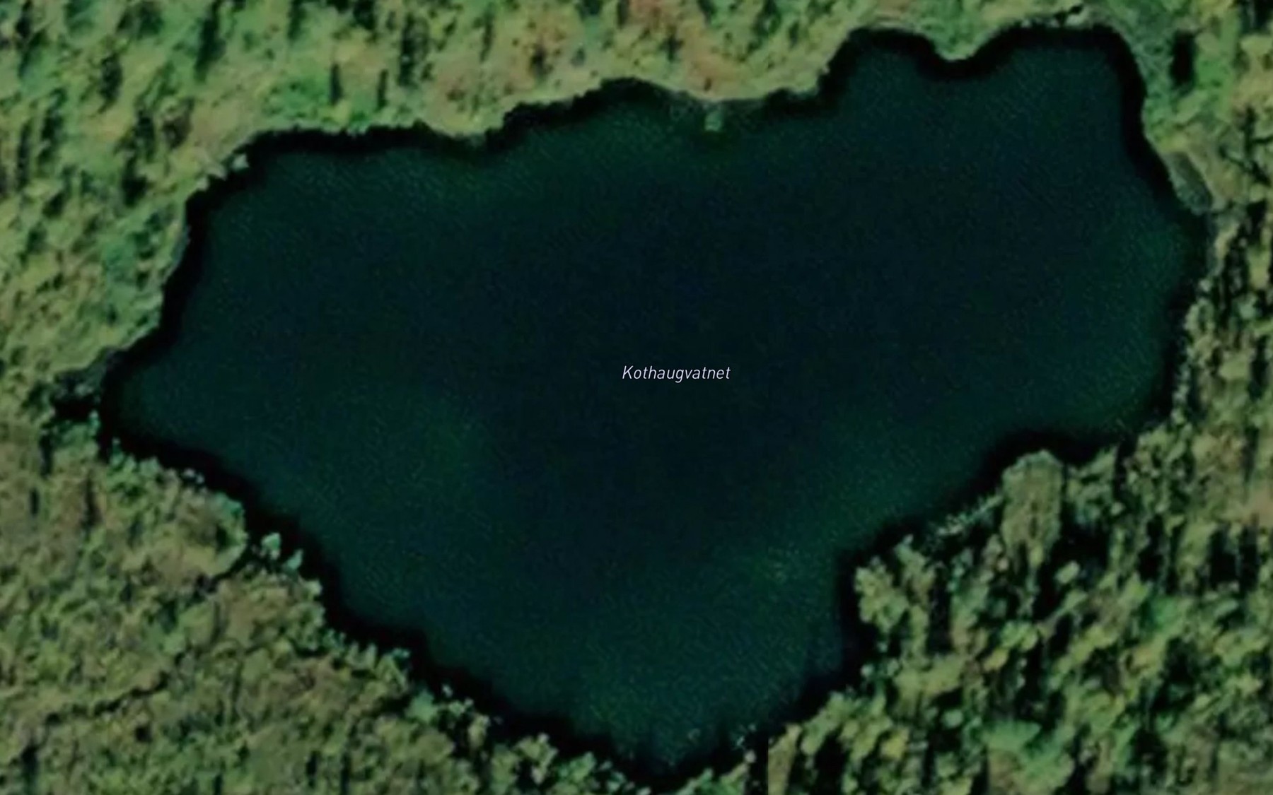Satellite map of the Kothaugvatnet