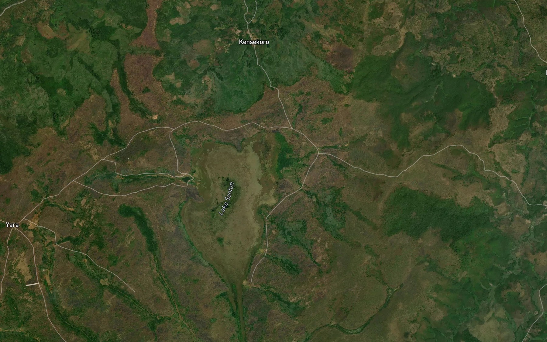 Satellite map of the Kabonko