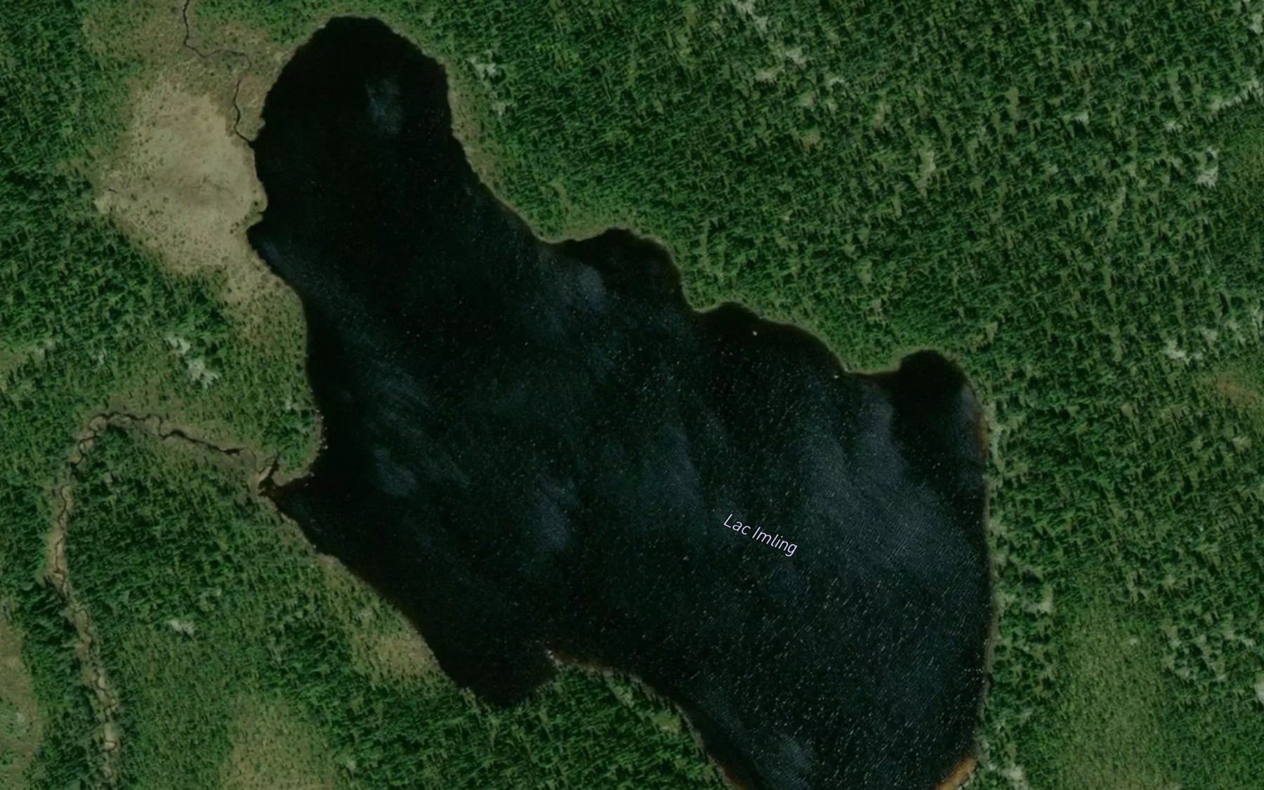 Satellite map of the Lac Imling