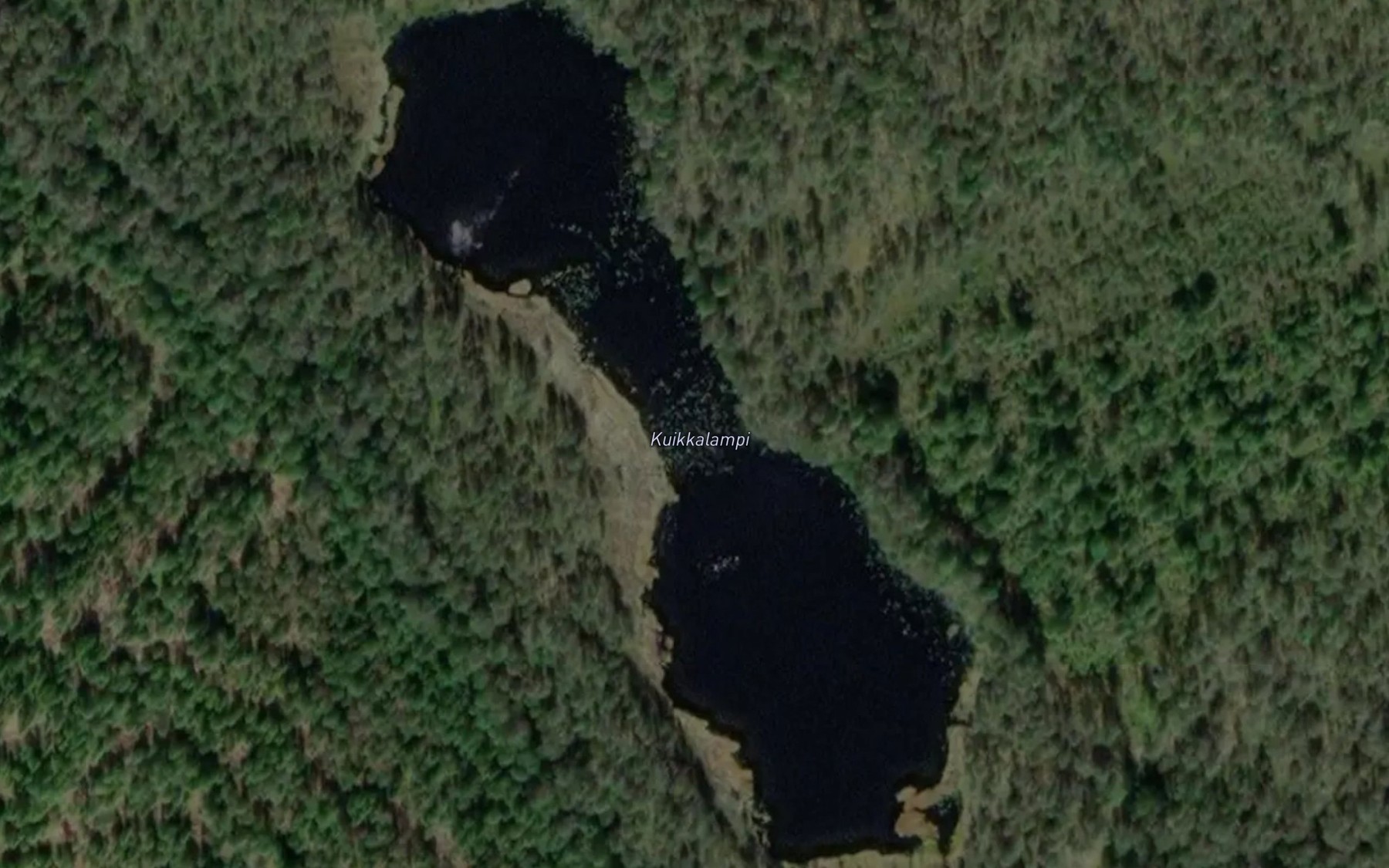 Satellite map of the Kuikkalampi