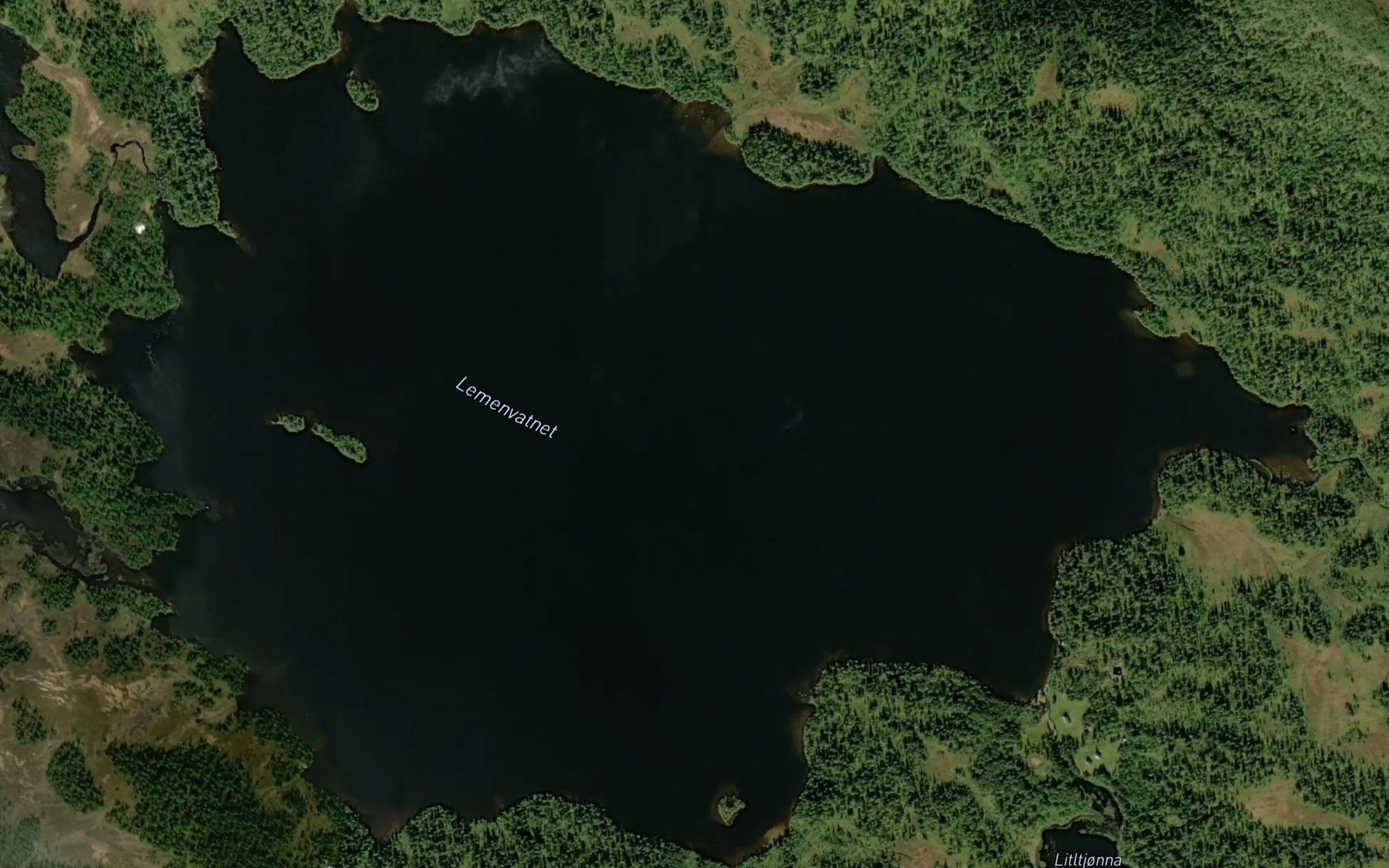 Satellite map of the Lemenvatnet