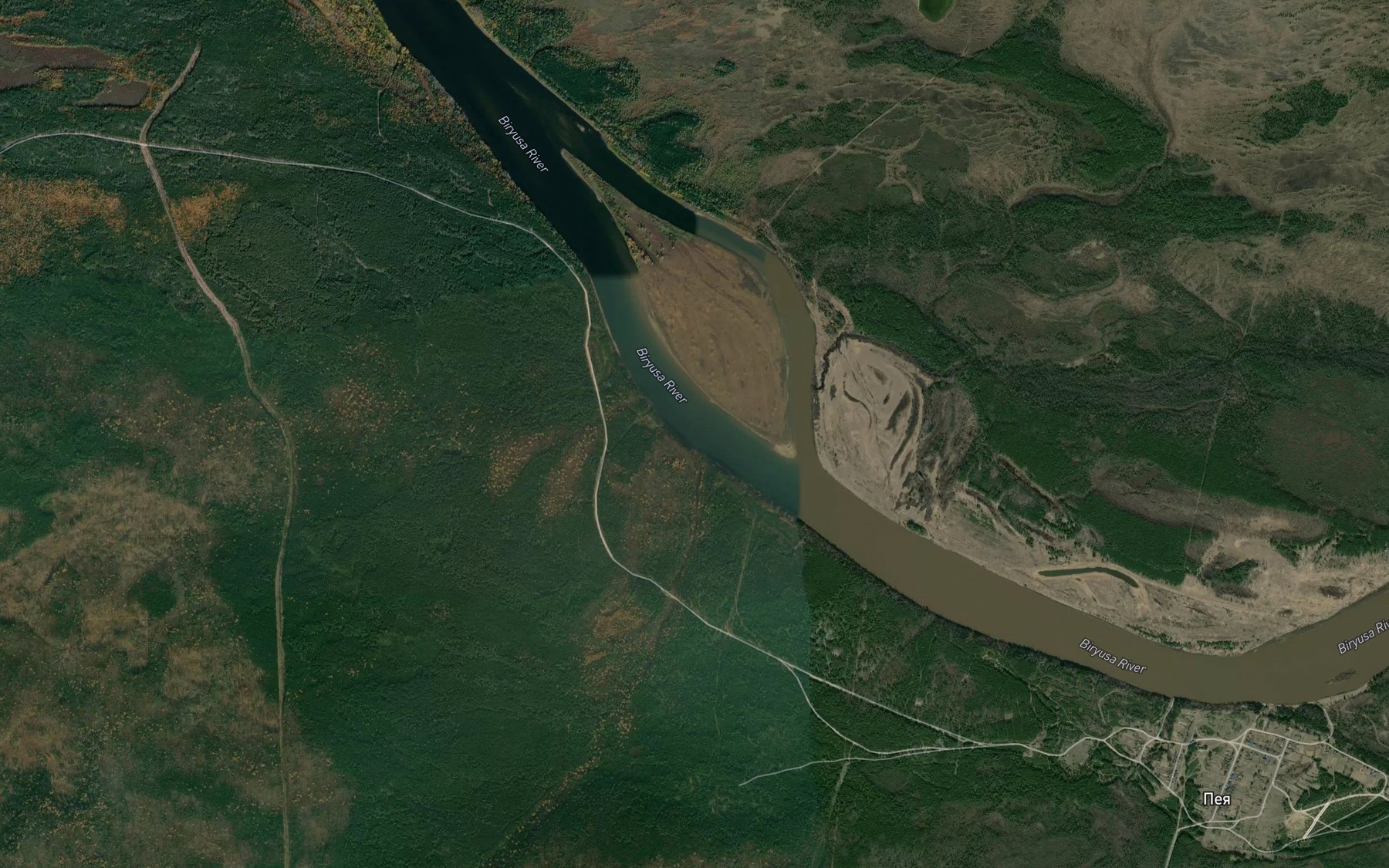 Satellite map of the Knyazev