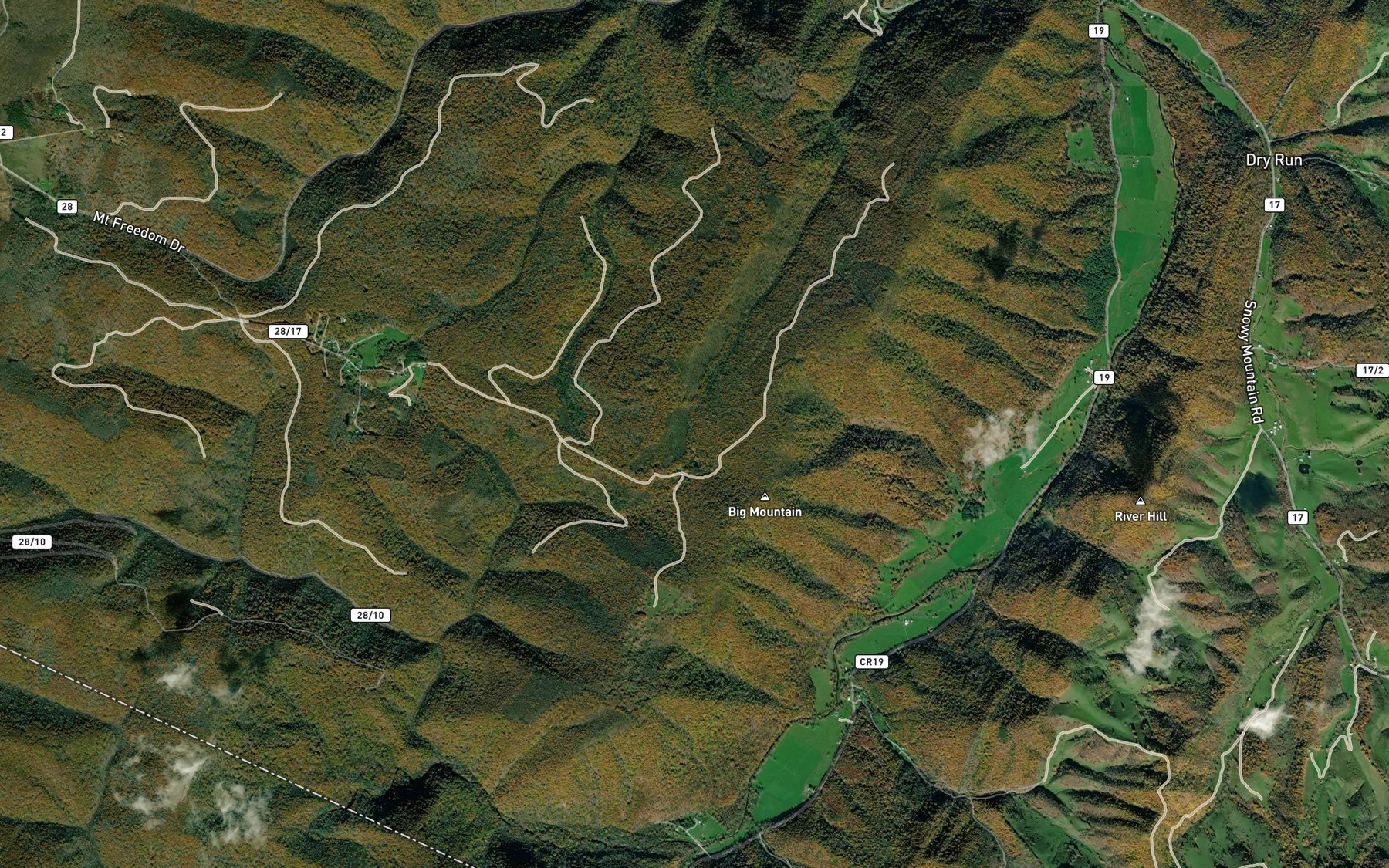 Satellite map of the Cold Spring