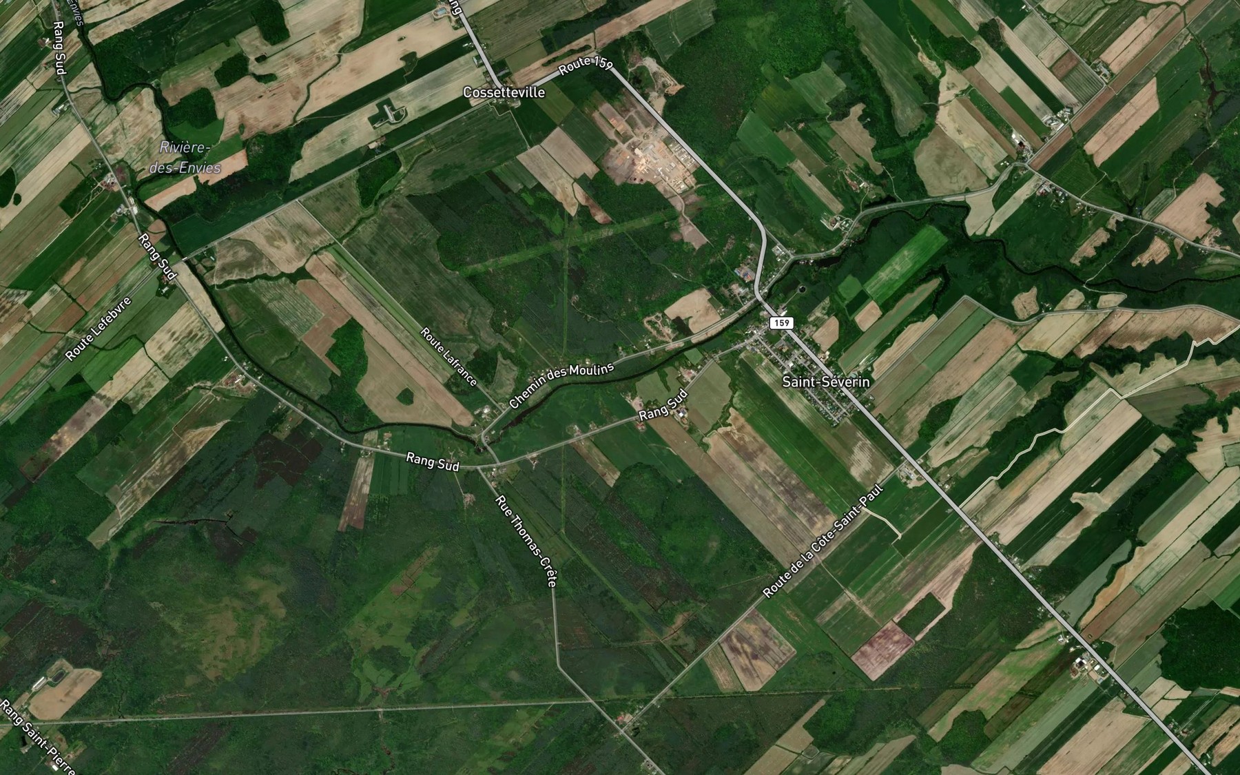 Satellite map of the Cours d'eau Antoine-Goulet