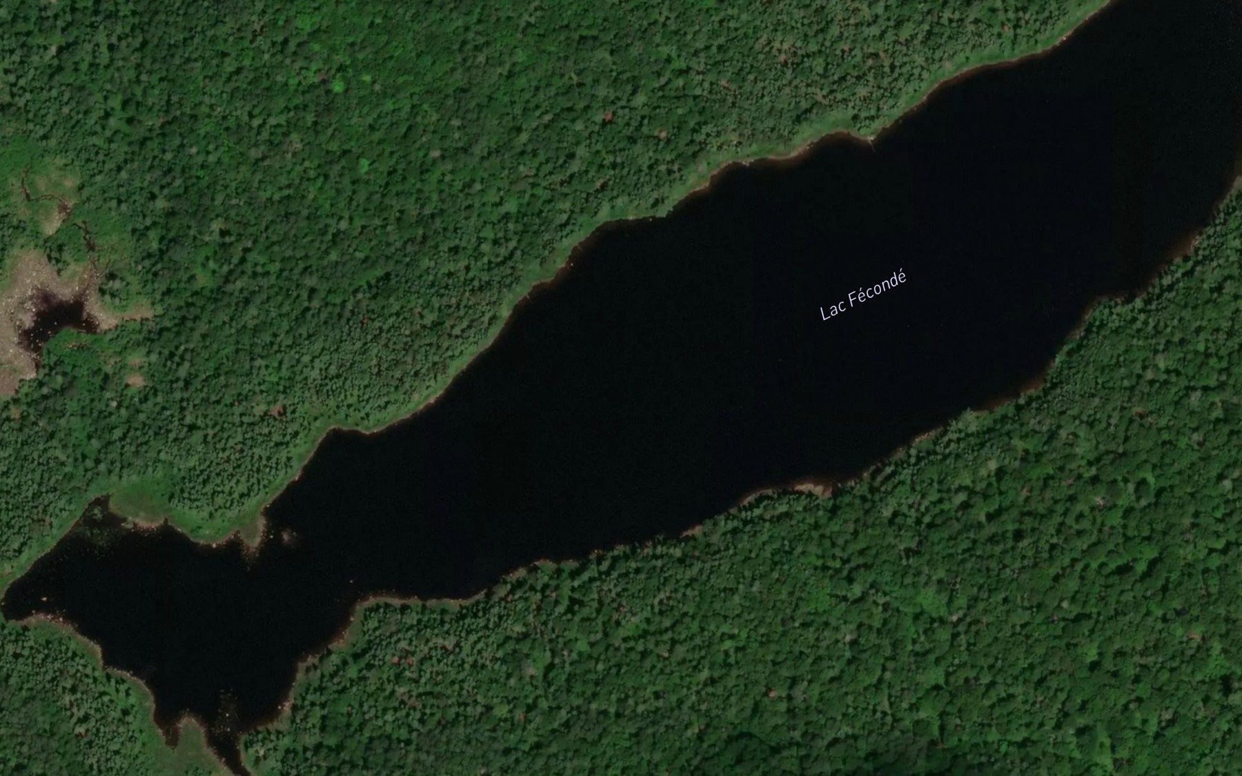 Satellite map of the Lac Feconde