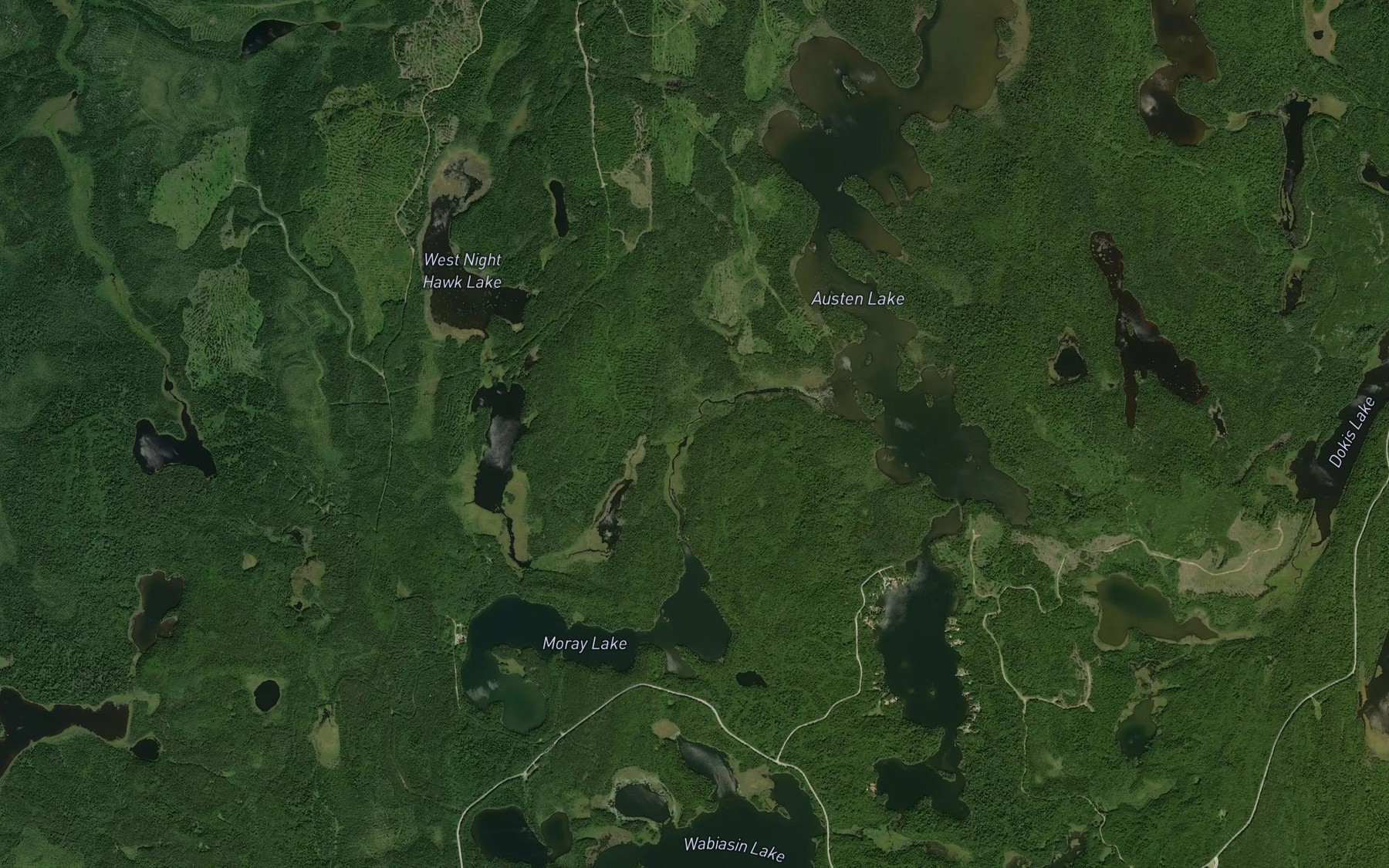Satellite map of the Moray Creek