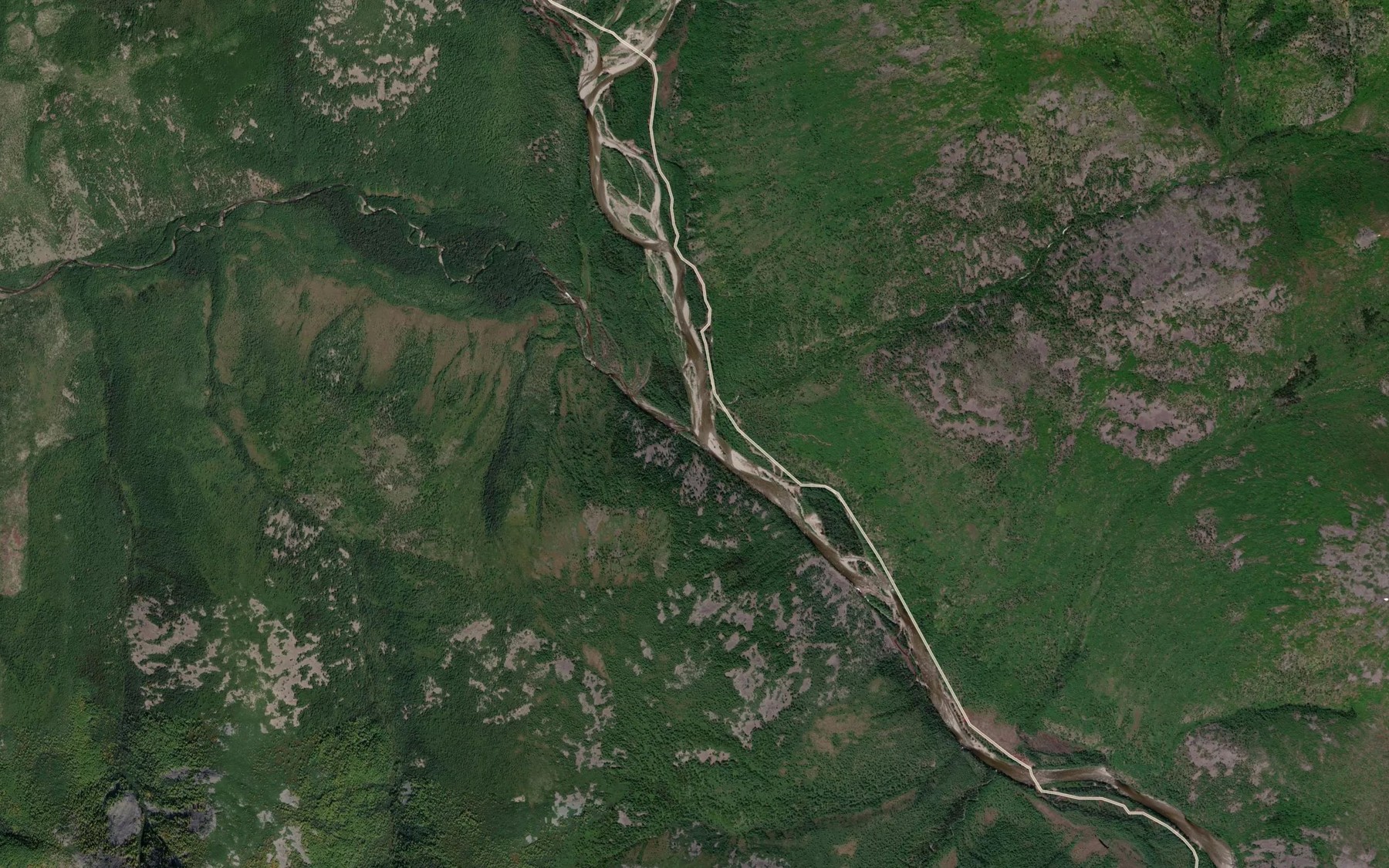 Satellite map of the Talakan