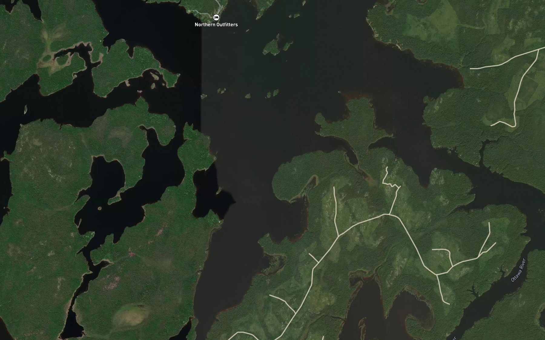 Satellite map of the Baie Namewajak