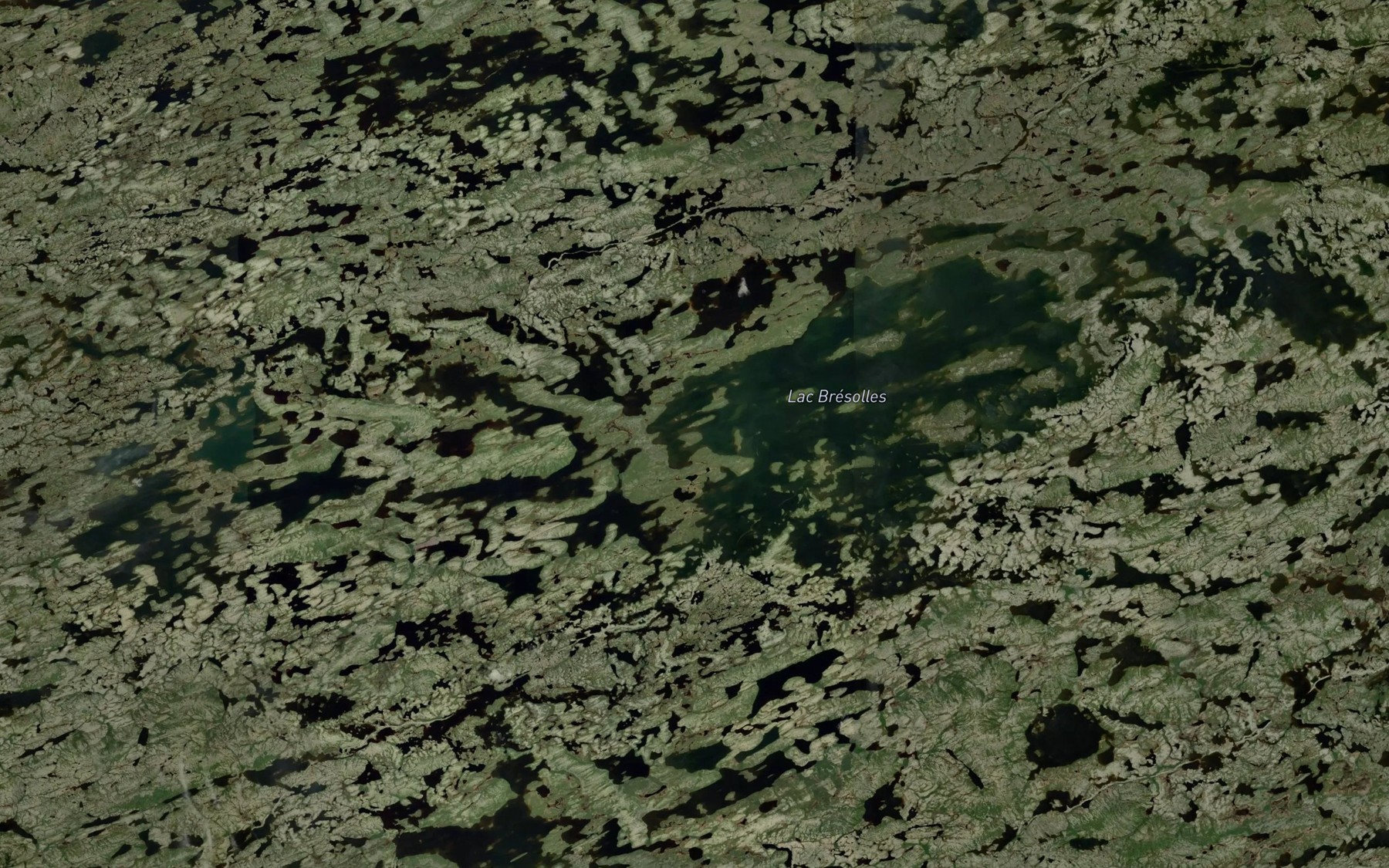 Satellite map of the Lac Bresolles