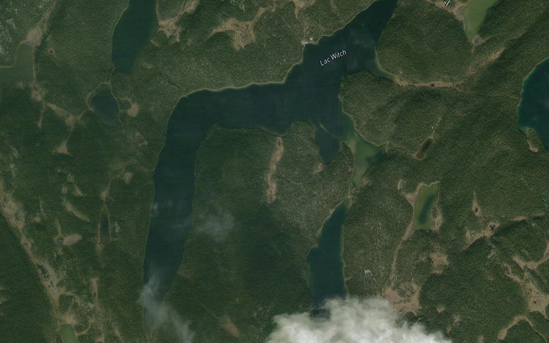 Satellite map of the Lac Witch