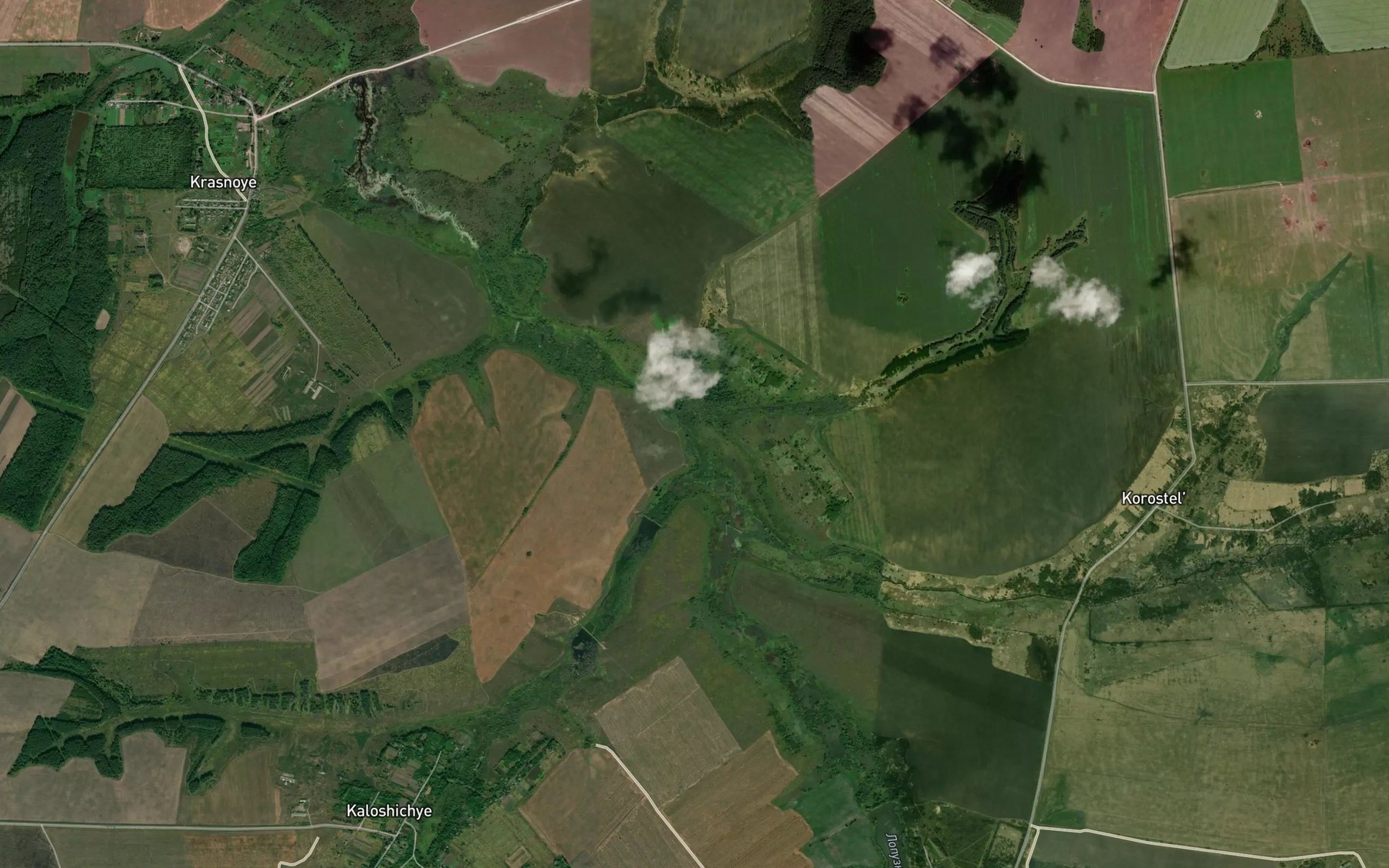 Satellite map of the Korostel'