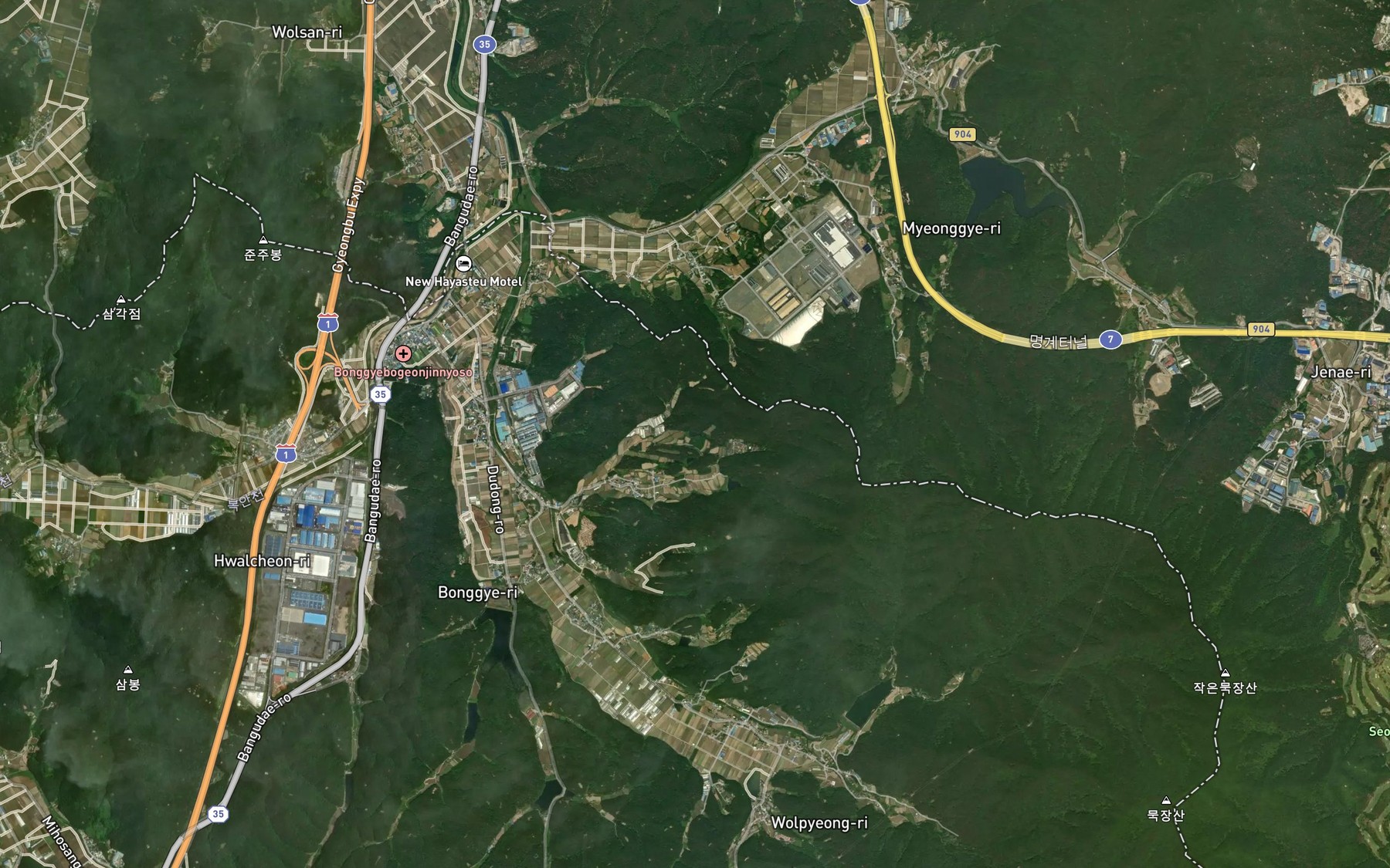 Satellite map of the Baenaedwitgolmok