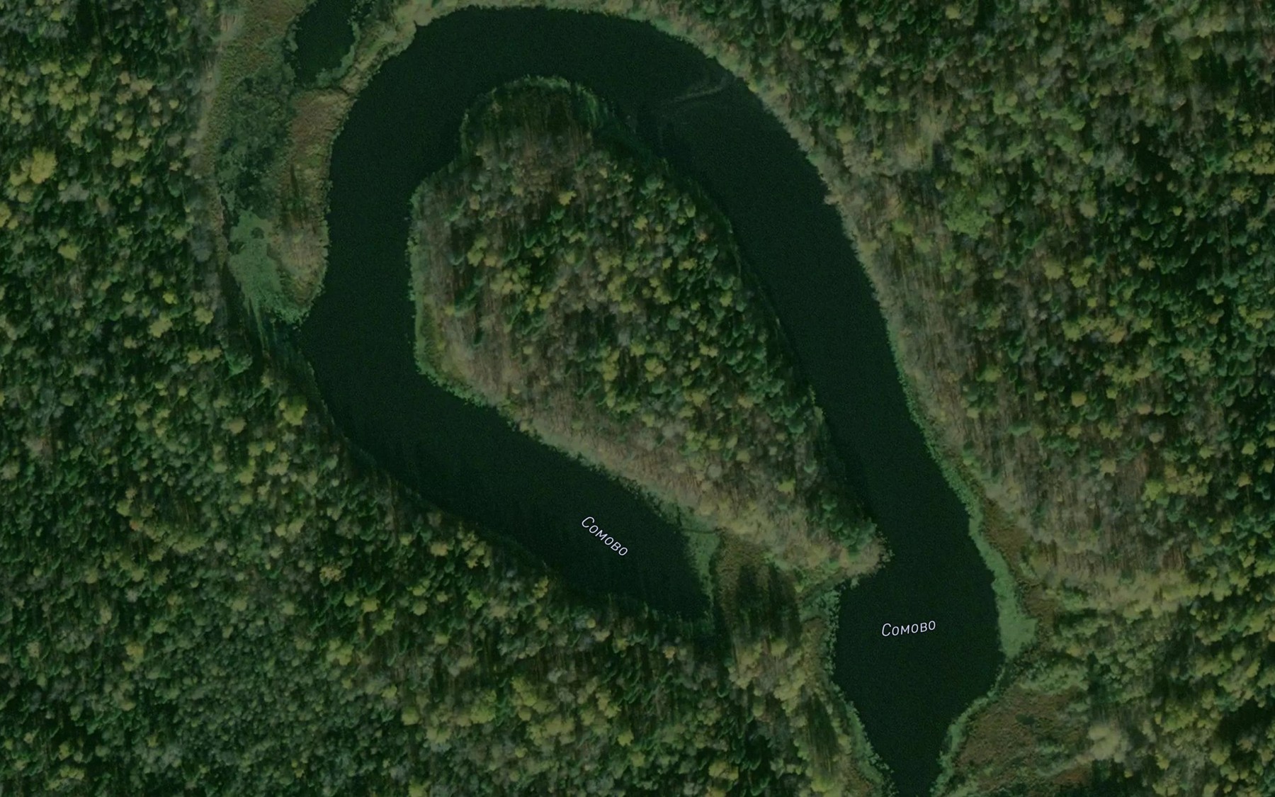 Satellite map of the Ozero Somovo