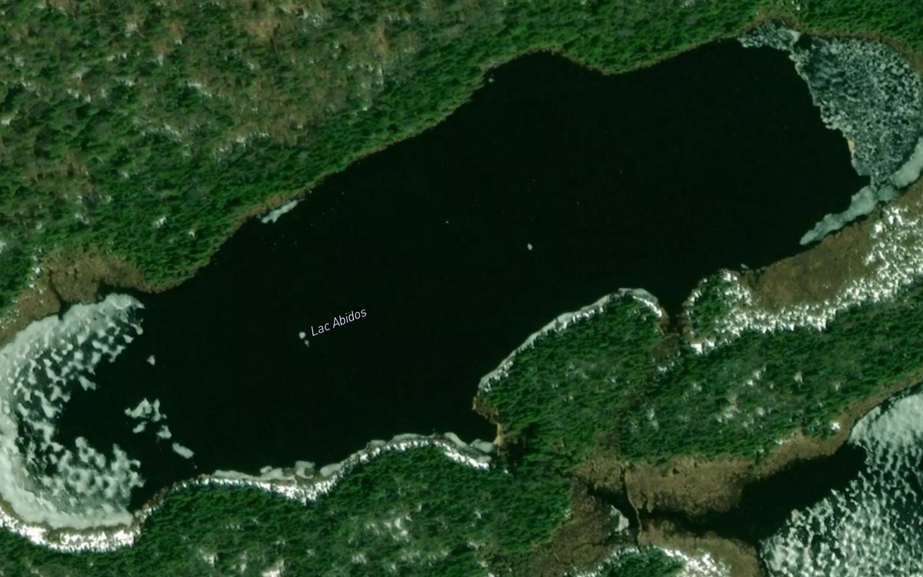 Satellite map of the Lac Abidos