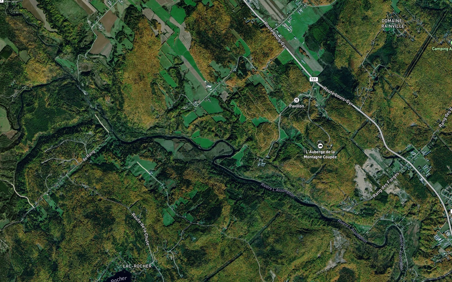 Satellite map of the Cours d'eau Petit-Guillaume