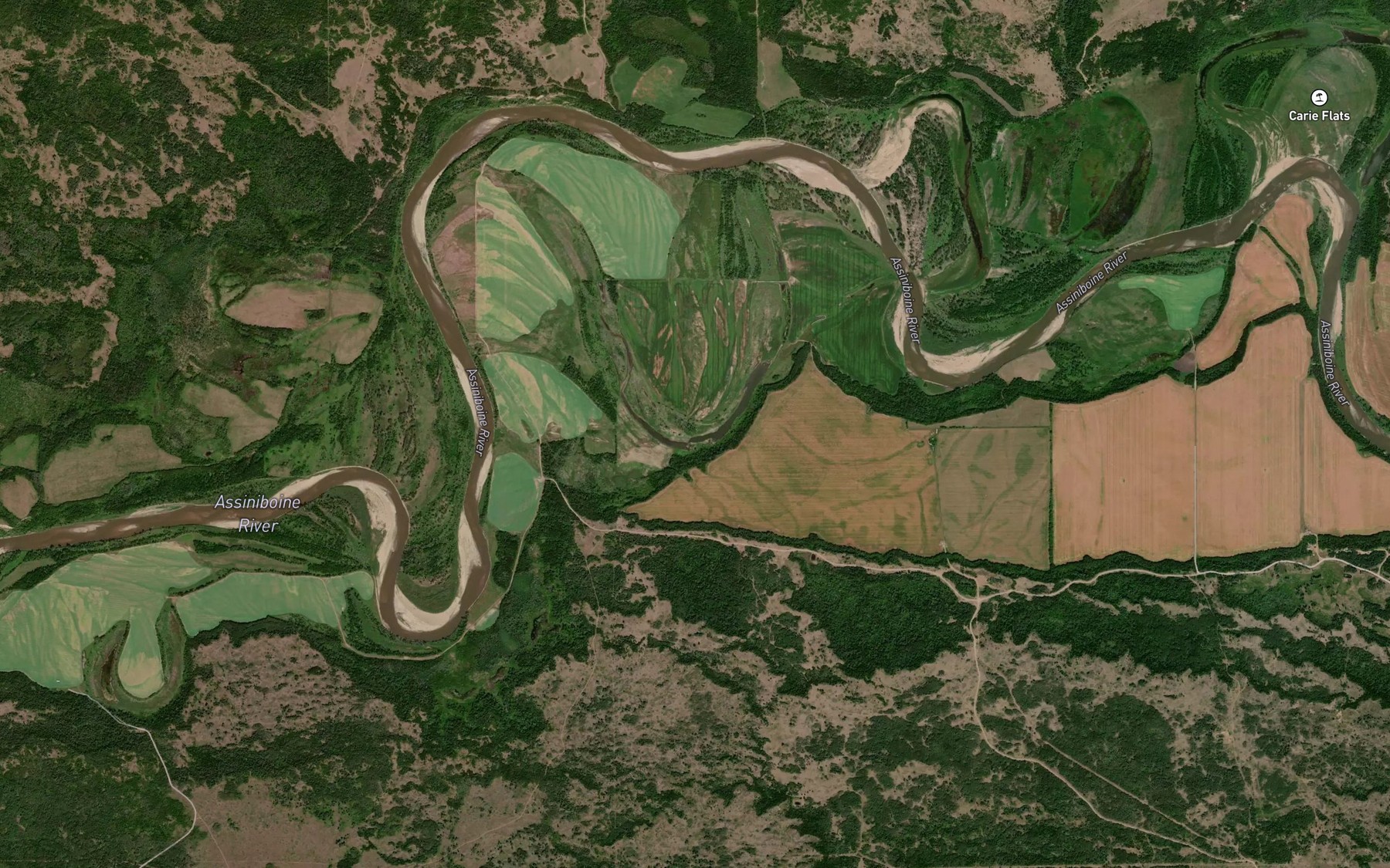 Satellite map of the Northeys Lake